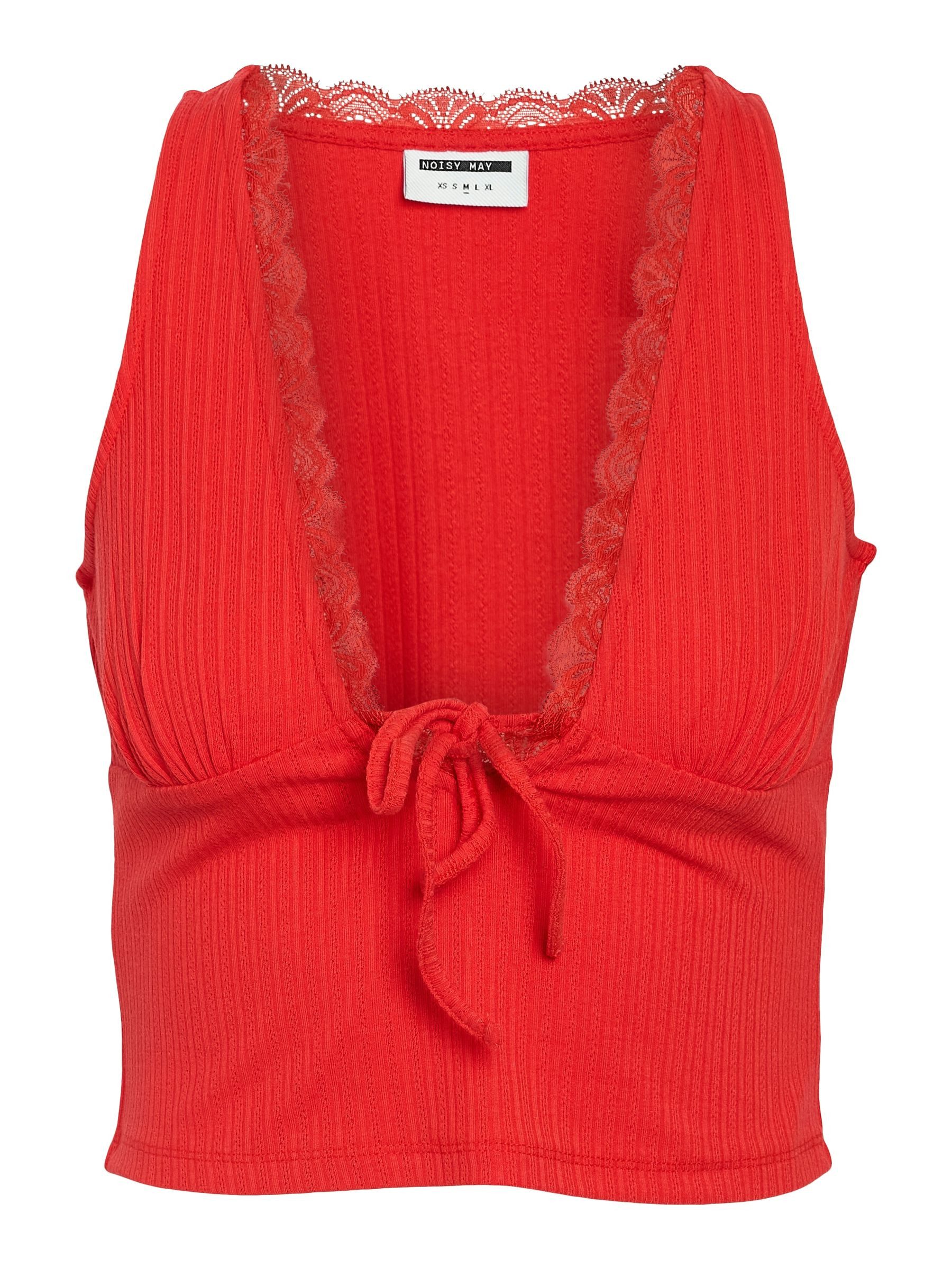 Shirttop Top mit Spitzen Details