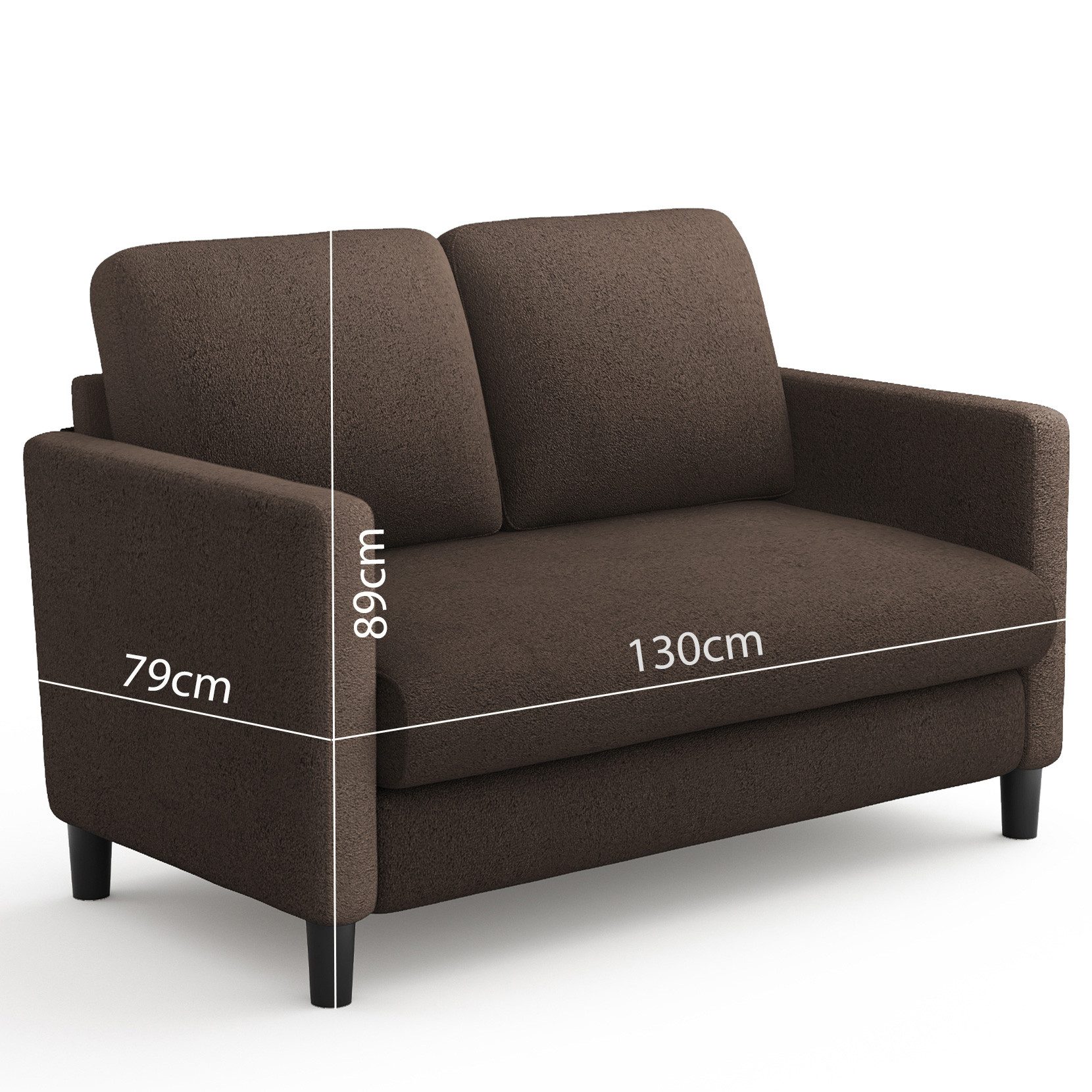 OUNUO Sofa Mini 2-Sitzer Modernes Polstersofa günstig online kaufen
