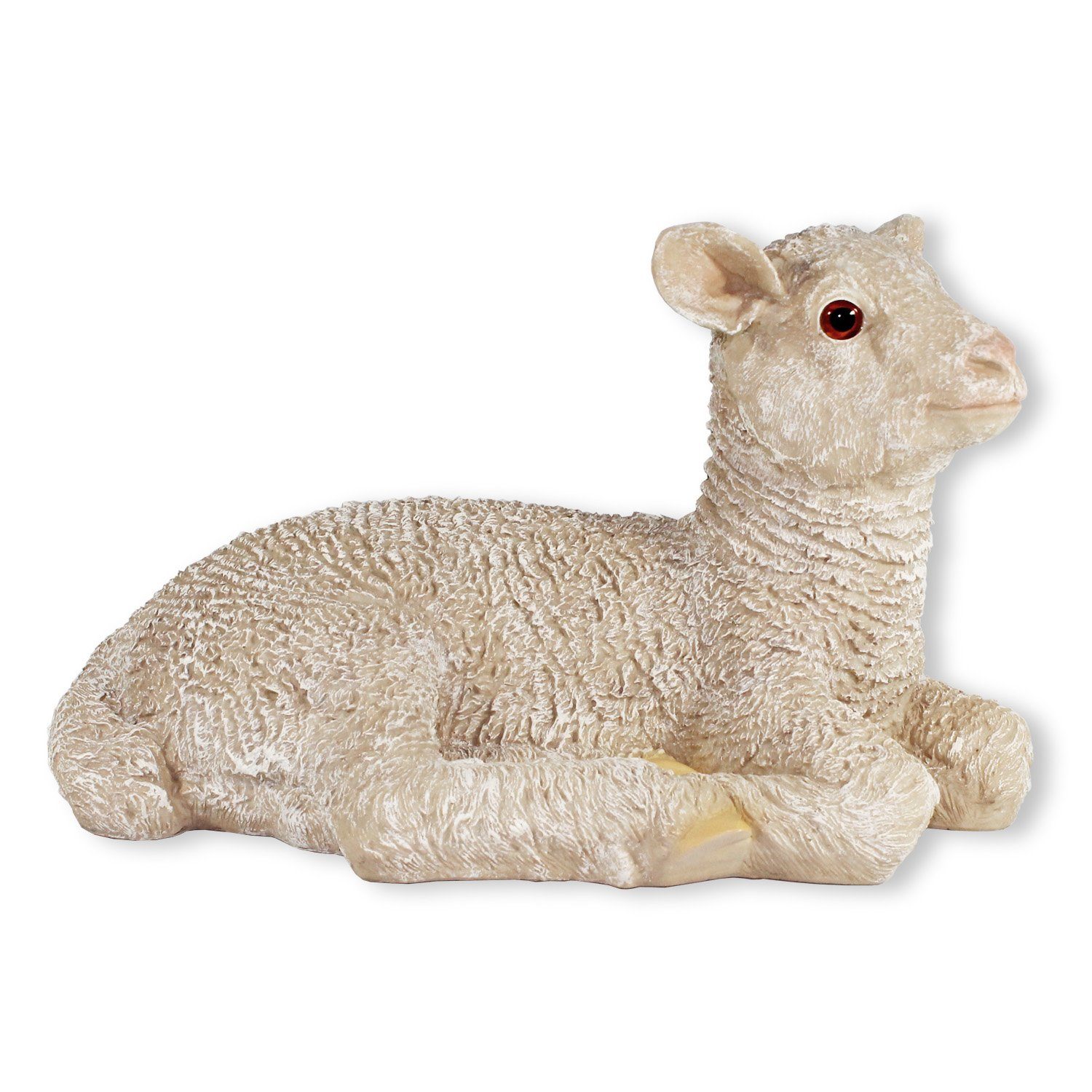 Tierfigur Dekofigur Lamm Lotta liegend Gartendeko Tierfigur Schaf Gartenfigur