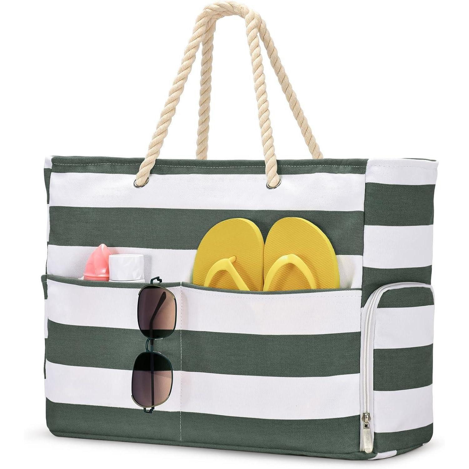 LuxusKollektion Strandtasche Strandtasche Damen Wasserdicht mit Schuhfach,Tragetasche Groß für