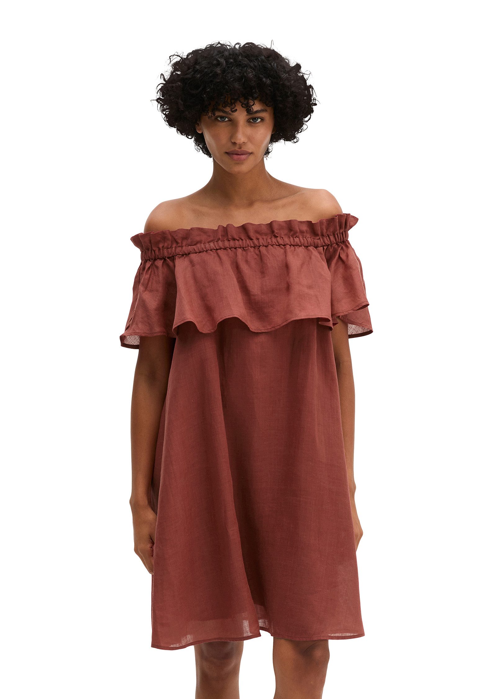 Marc O'Polo Minikleid aus weicher Ramiefaser