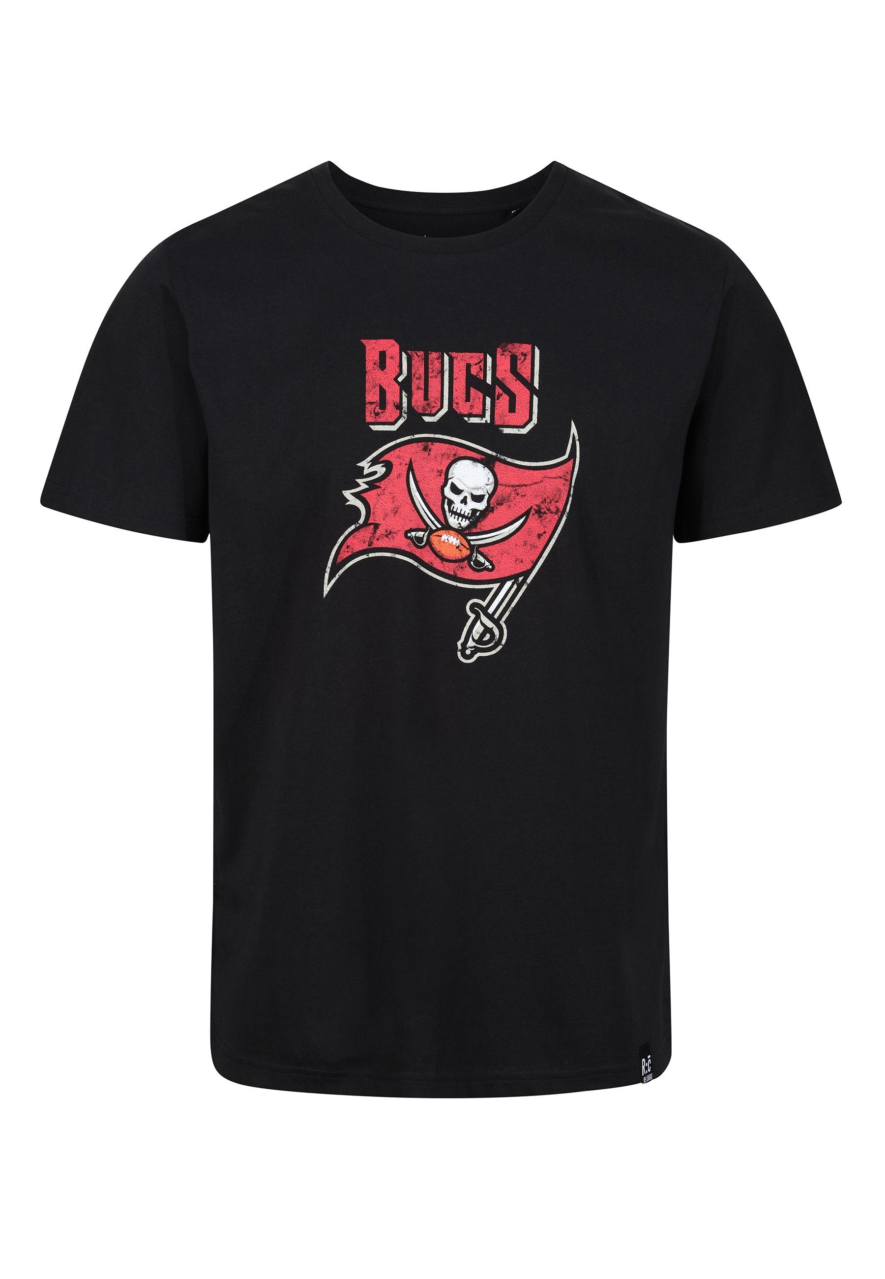 zertifizierte T-Shirt Bio-Baumwolle BUCCS GOTS Recovered NFL LOGO