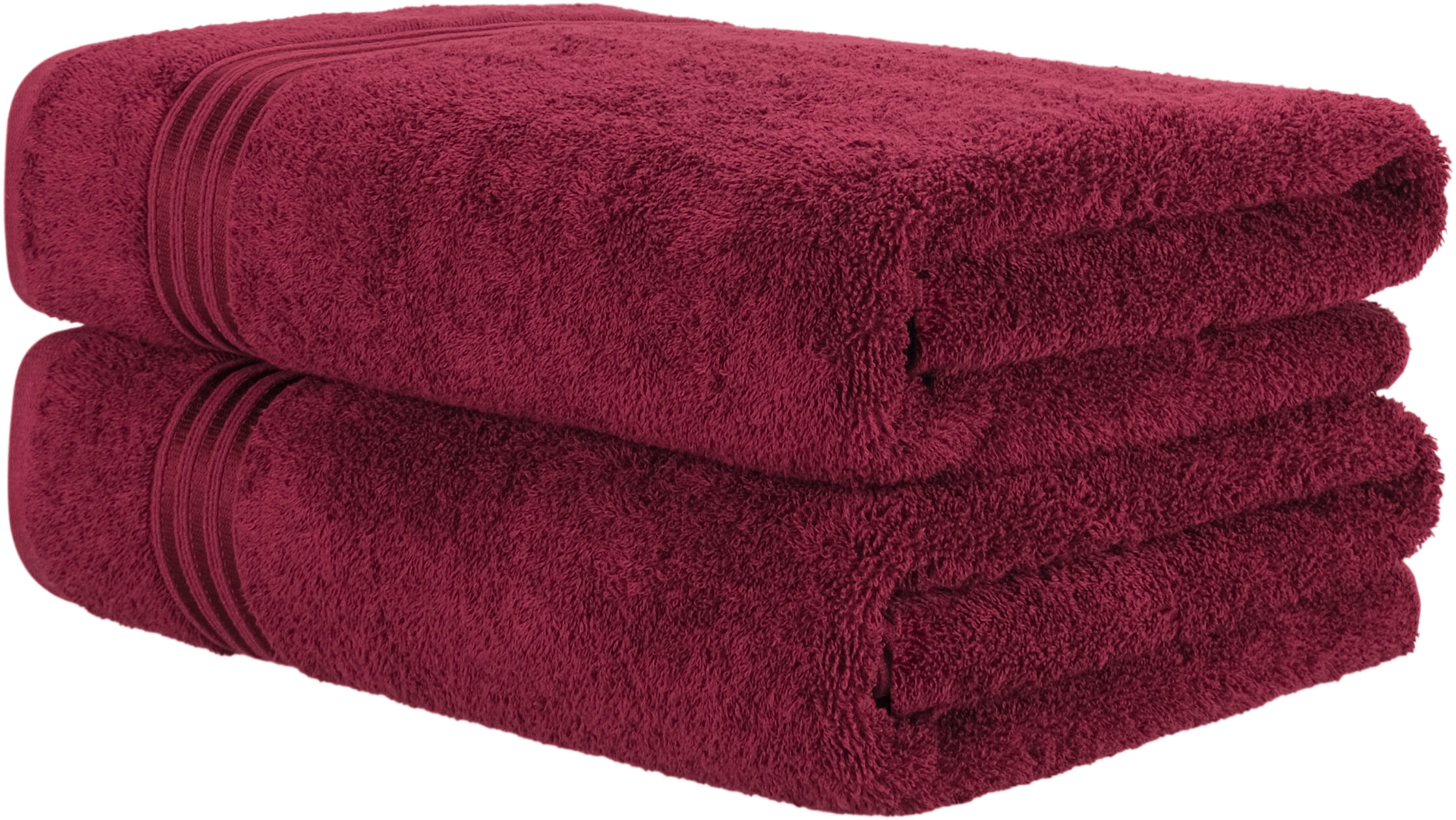 HAMMETEX Saunatuch Hammetex 2er Set extra große Saunatücher, Frottier (Packung, 2-St), 100% Baumwolle – Weich & Saugfähig – Luxuriöse Große Spa-Badetücher