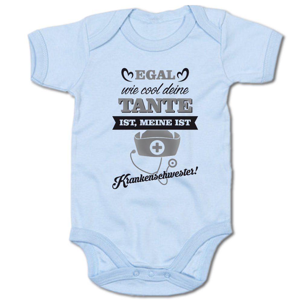 ᐅ Ggraphics Kurzarmbody Baby Body Egal wie cool deine Tante ist