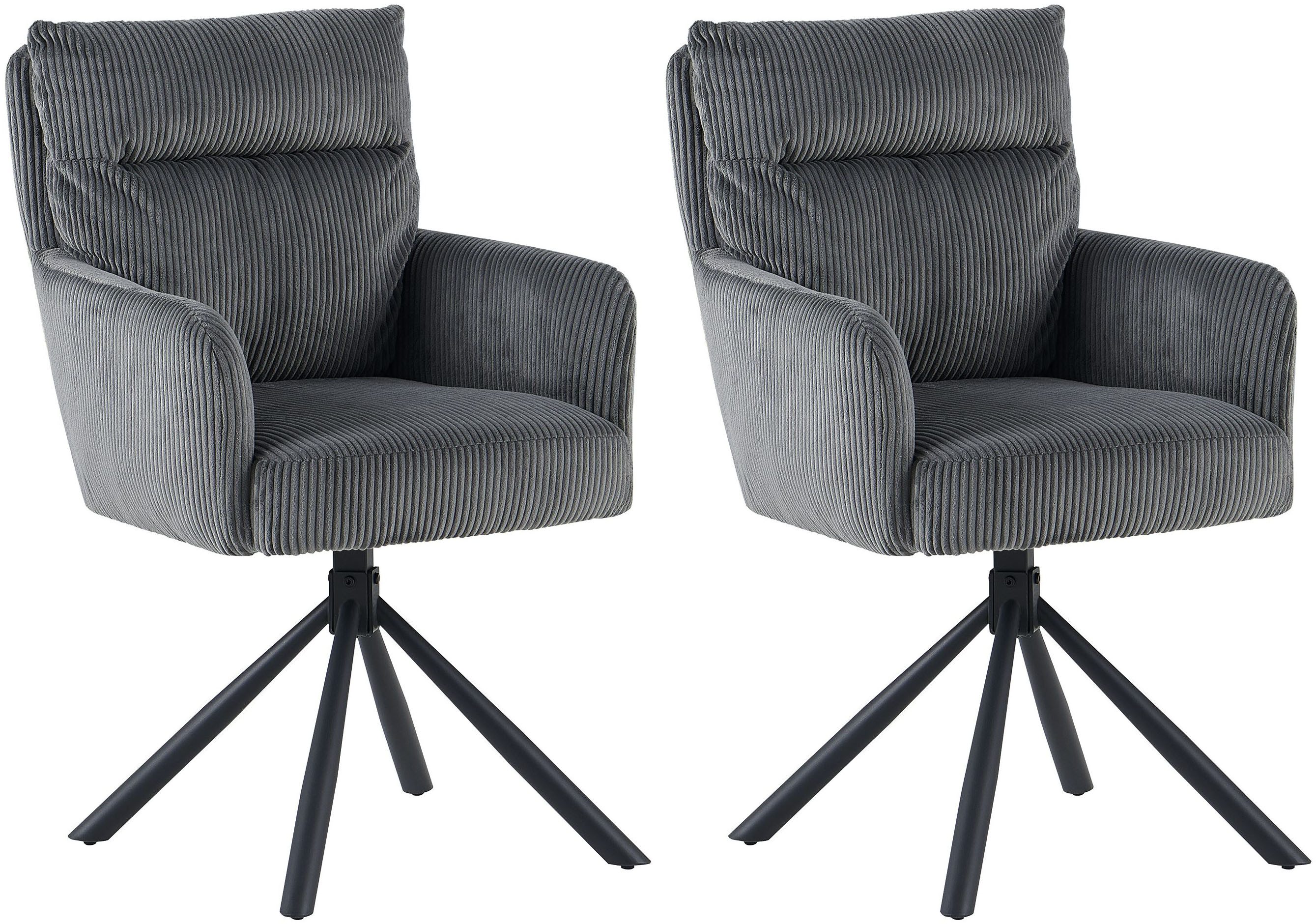 OTTO home Esszimmerstuhl Justin (Set, 2 St), gemütlicher Sessel mit Taschen günstig online kaufen