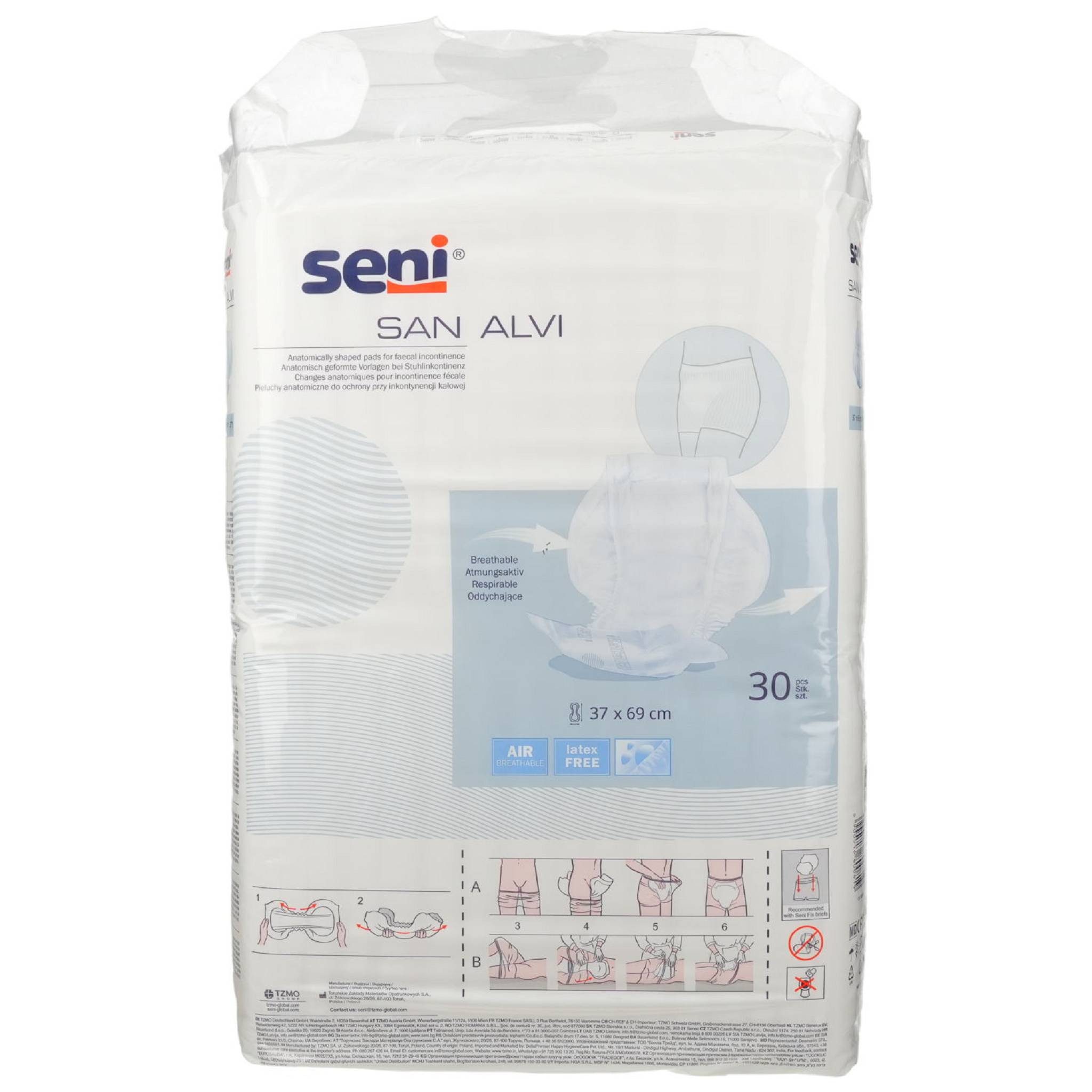seni Windeln San alvi Stuhlvorlage 30St PZN 18329410