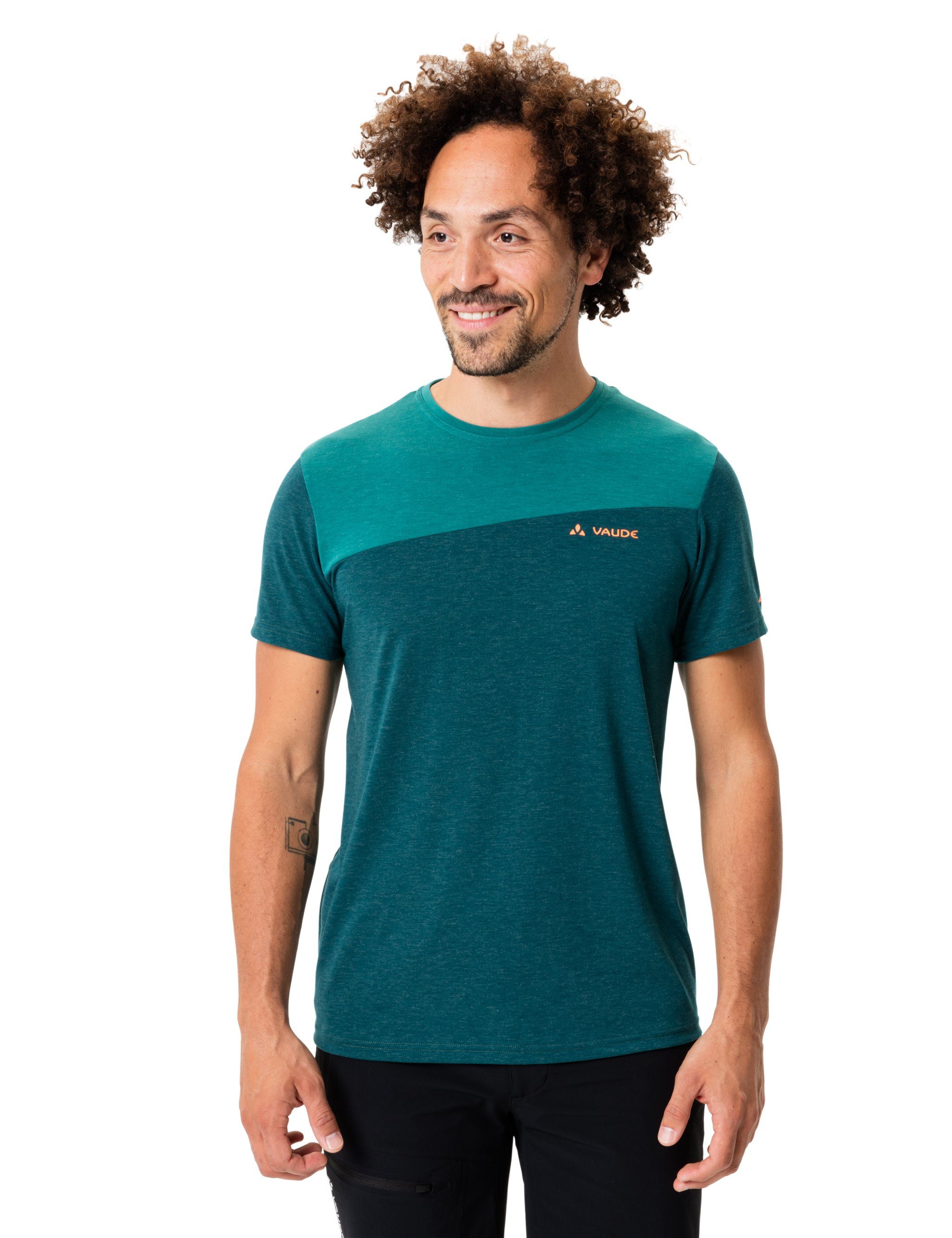 VAUDE Shirt mallard Men's T-Shirt Knopf green Grüner Sveit (1-tlg)