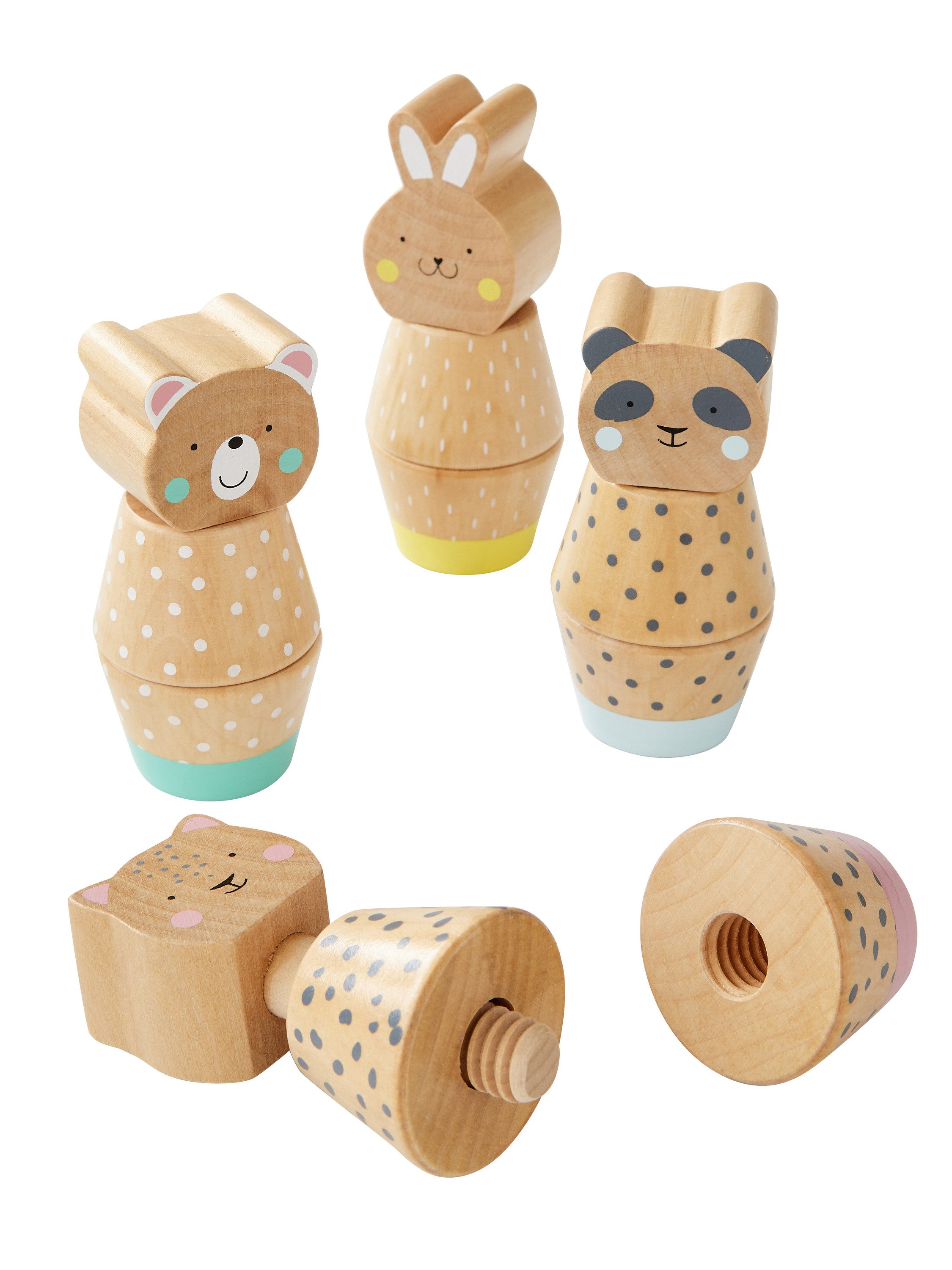 vertbaudet Lernspielzeug Tierfiguren zum Schrauben, Lernspiel günstig online kaufen