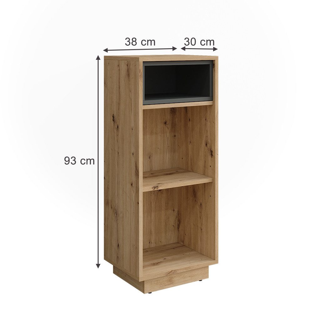 Vicco Midischrank Beatrice, Artisan Eiche/Anthrazit, 38 günstig online kaufen