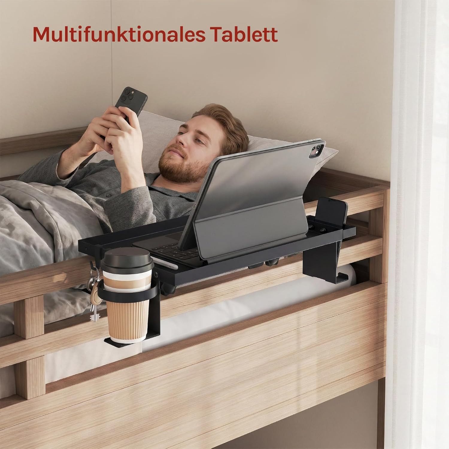 Woltu Nachttisch (1-St), zum Einhängen Bettablage für Hochbett Etagenbett