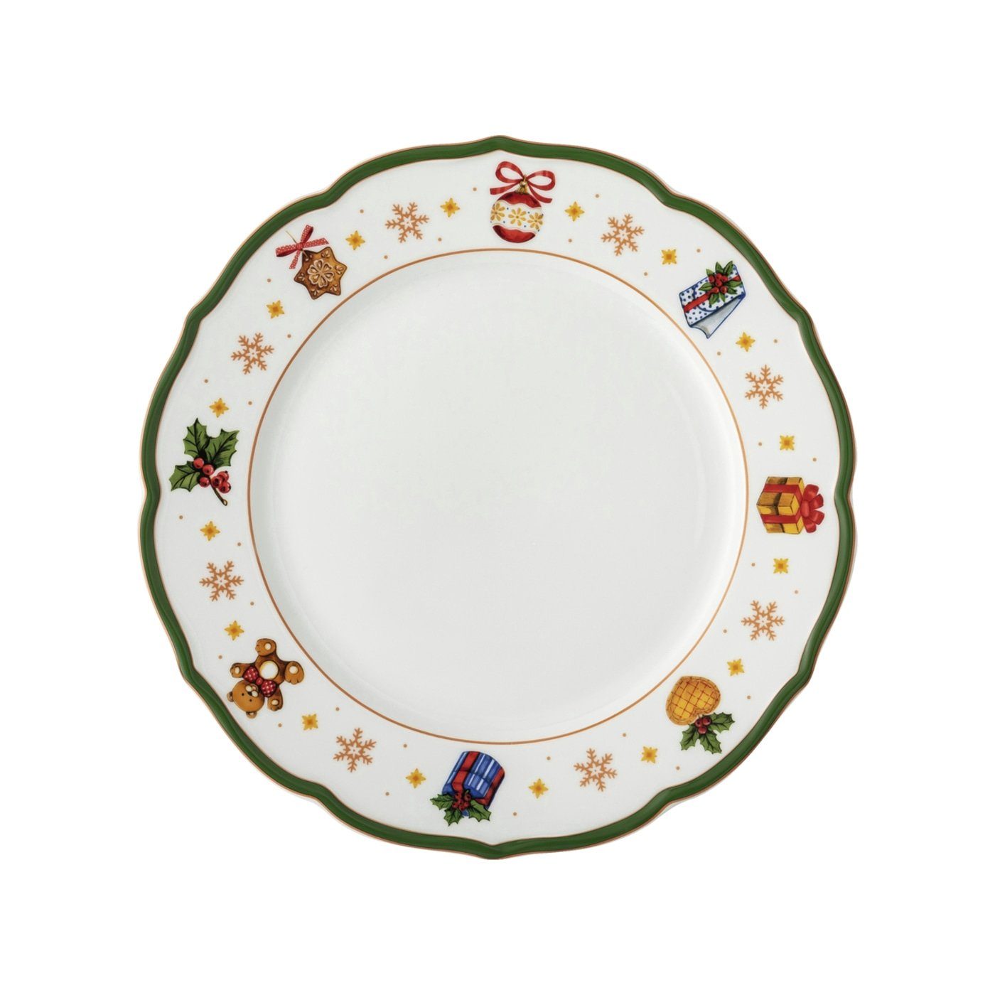 Speiseteller Teller flach 27 cm - Happy Wintertime green - 1 Stück