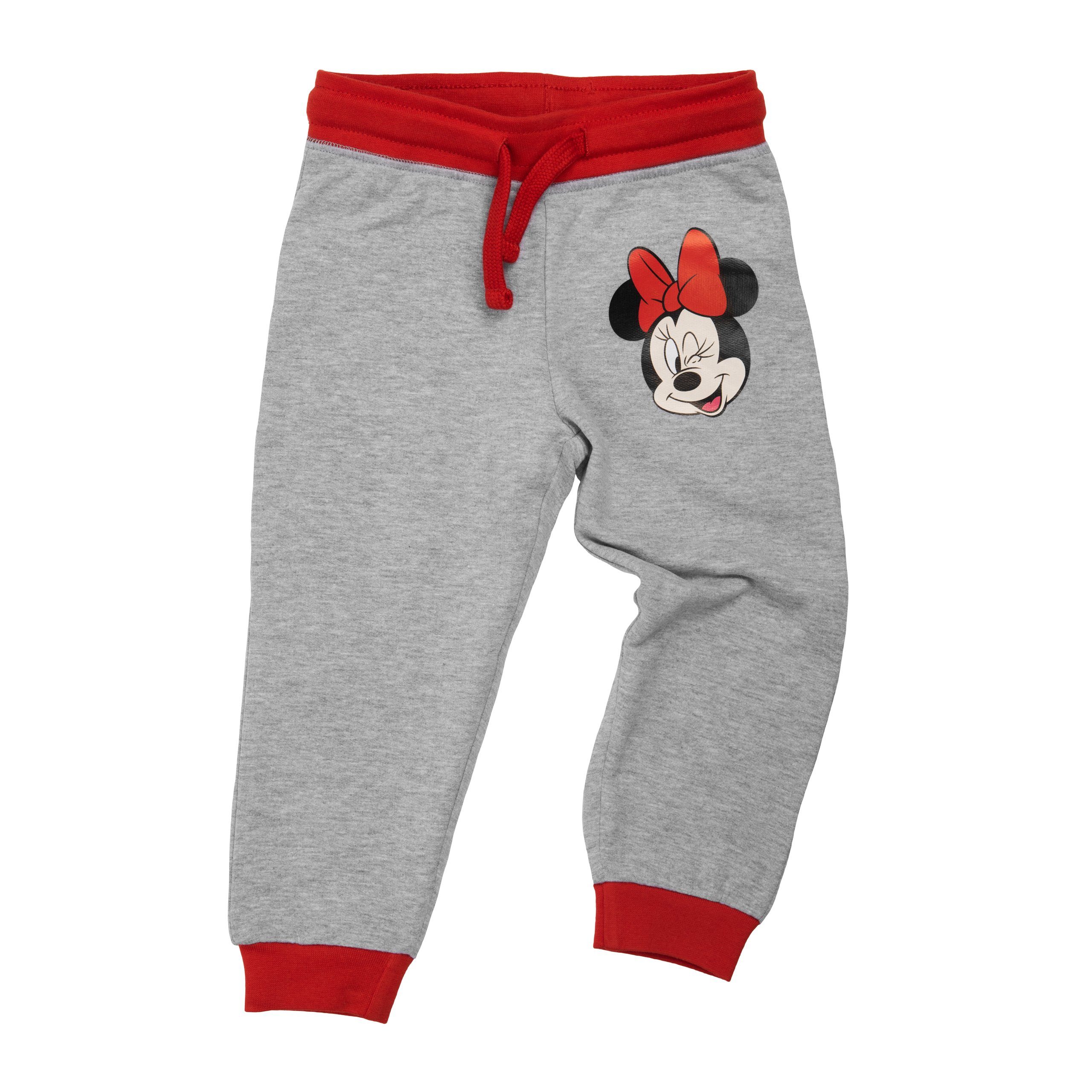United Labels® Jogginghose Disney Minnie Mouse Jogginghose für Mädchen Grau | Jogginghosen