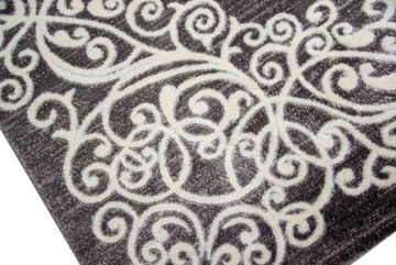 Teppich Designer Teppich Wohnzimmerteppich Ornamente Glitzer creme grau creme, Carpetia, rechteckig, Höhe: 11 mm