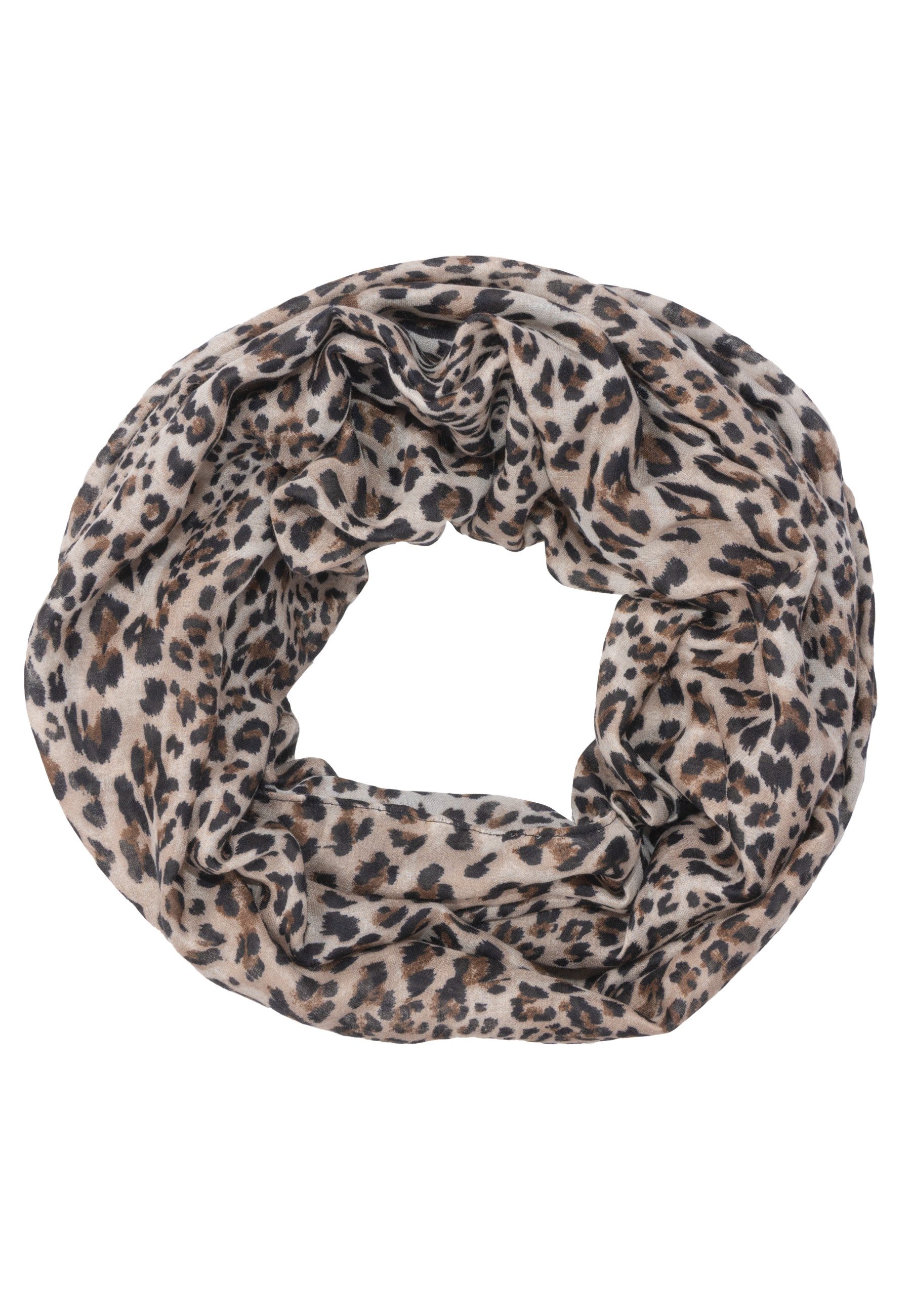 Seasons of April Loop LOOP GYDA LEO, Loop Schal GYDA mit Leo Print – Weich günstig online kaufen