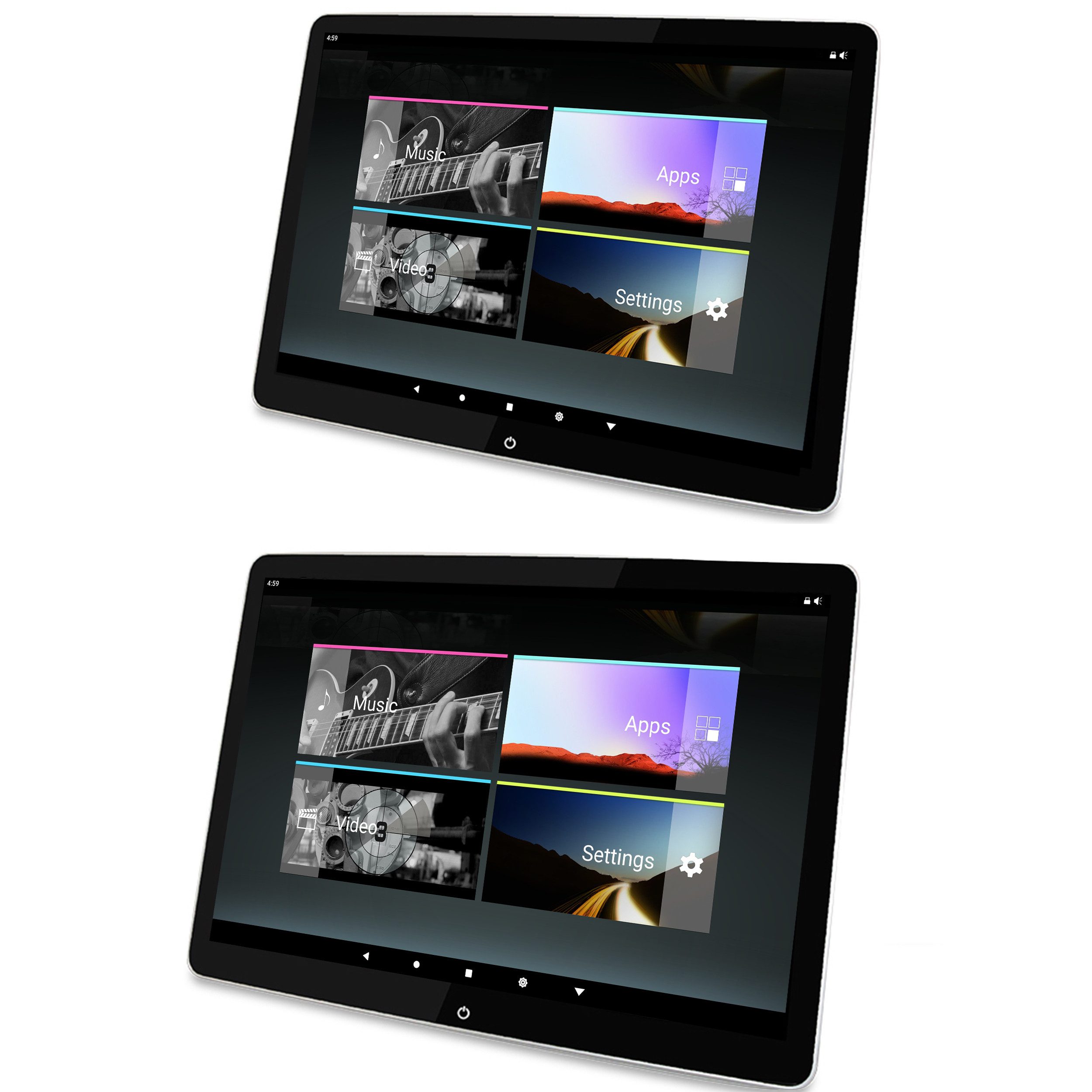 TAFFIO Für Land Rover 1 Set 12" Touchscreen Android Monitor 8+128GB WiFi+4G Einbau-Navigationsgerät