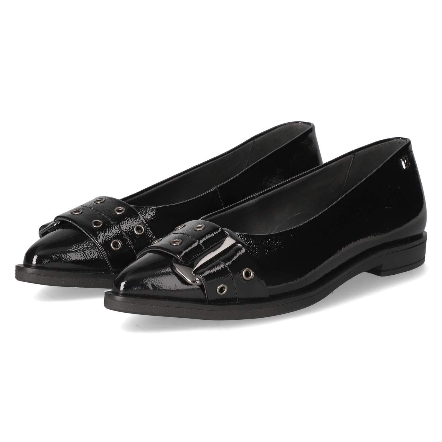 Paul Green Paul Green 1175-00 Damen Lackleder schwarz Ballerina