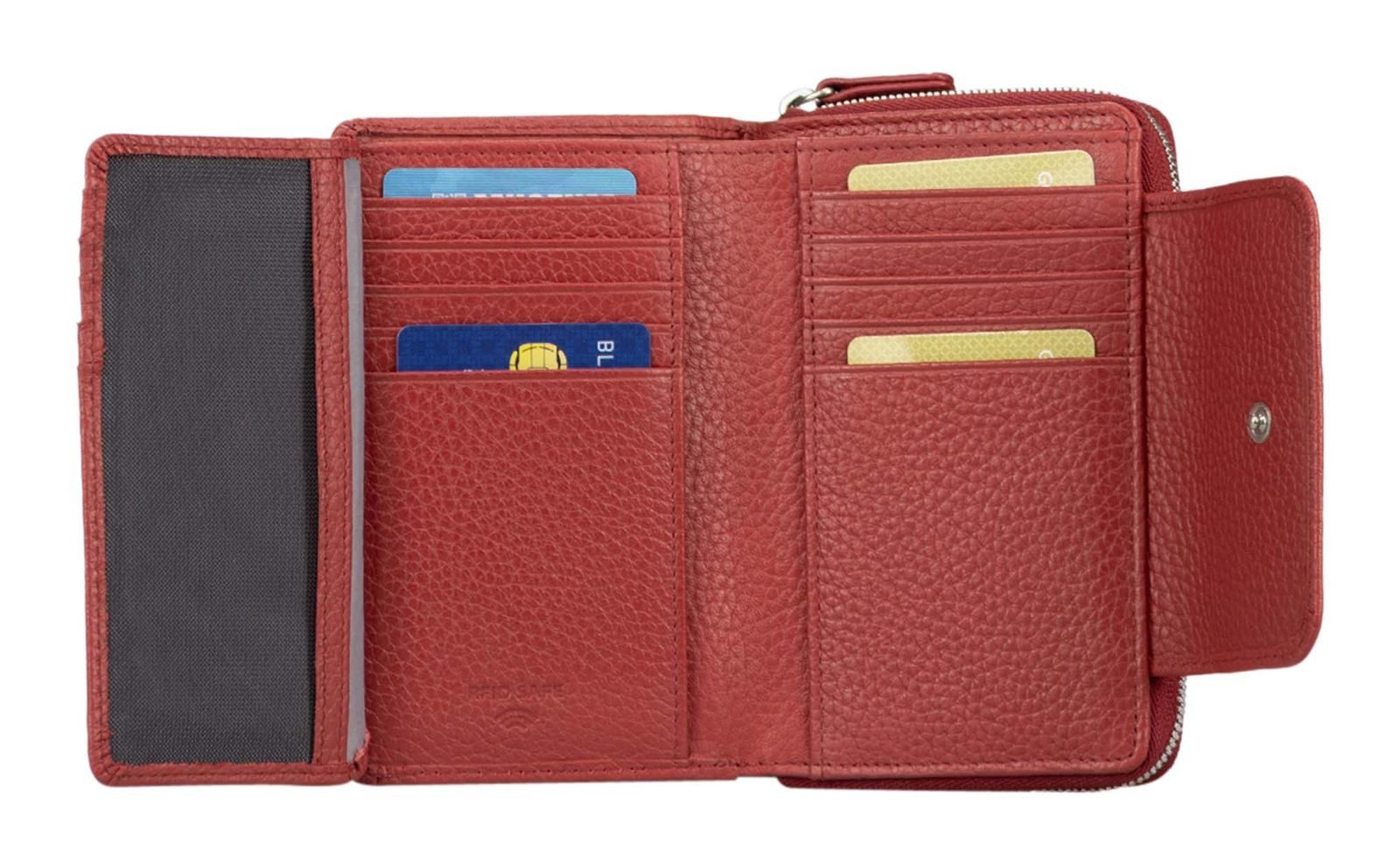 Jost Geldbörse Zip Wallet, aus echtem Rindsleder