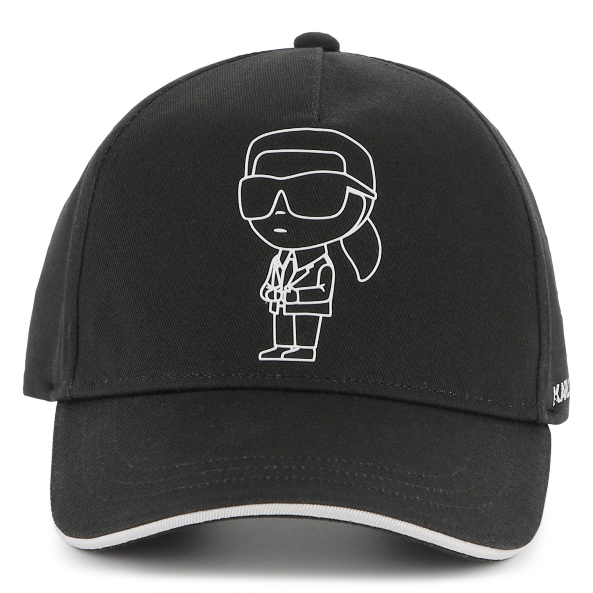 KARL LAGERFELD Baseball Cap Karl Lagerfeld Kids stylische Cap in schwarz mit weißem Karl-Motiv