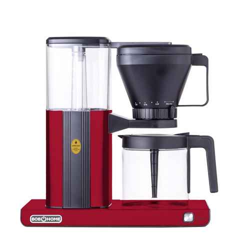 Bob Home Filterkaffeemaschine PERFECT CAFÉ, 1.25l Kaffeekanne, Filterkaffee, Zertifiziert vom ECBC für konstant perfekete Brühergebnisse