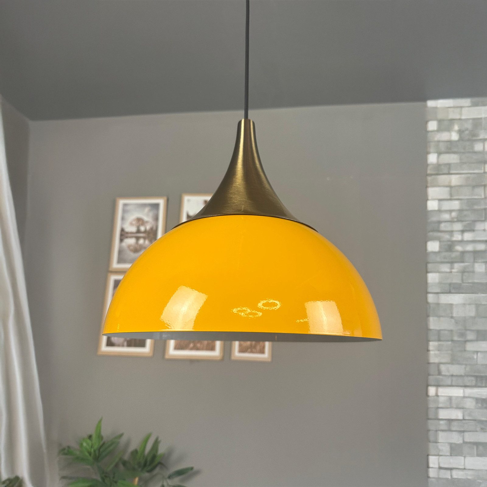 Bamyum Pendelleuchte Pendelleuchte Yimpi Metall Ø30 cm, E27, Moderne Pendelleuchte, ohne Leuchtmittel