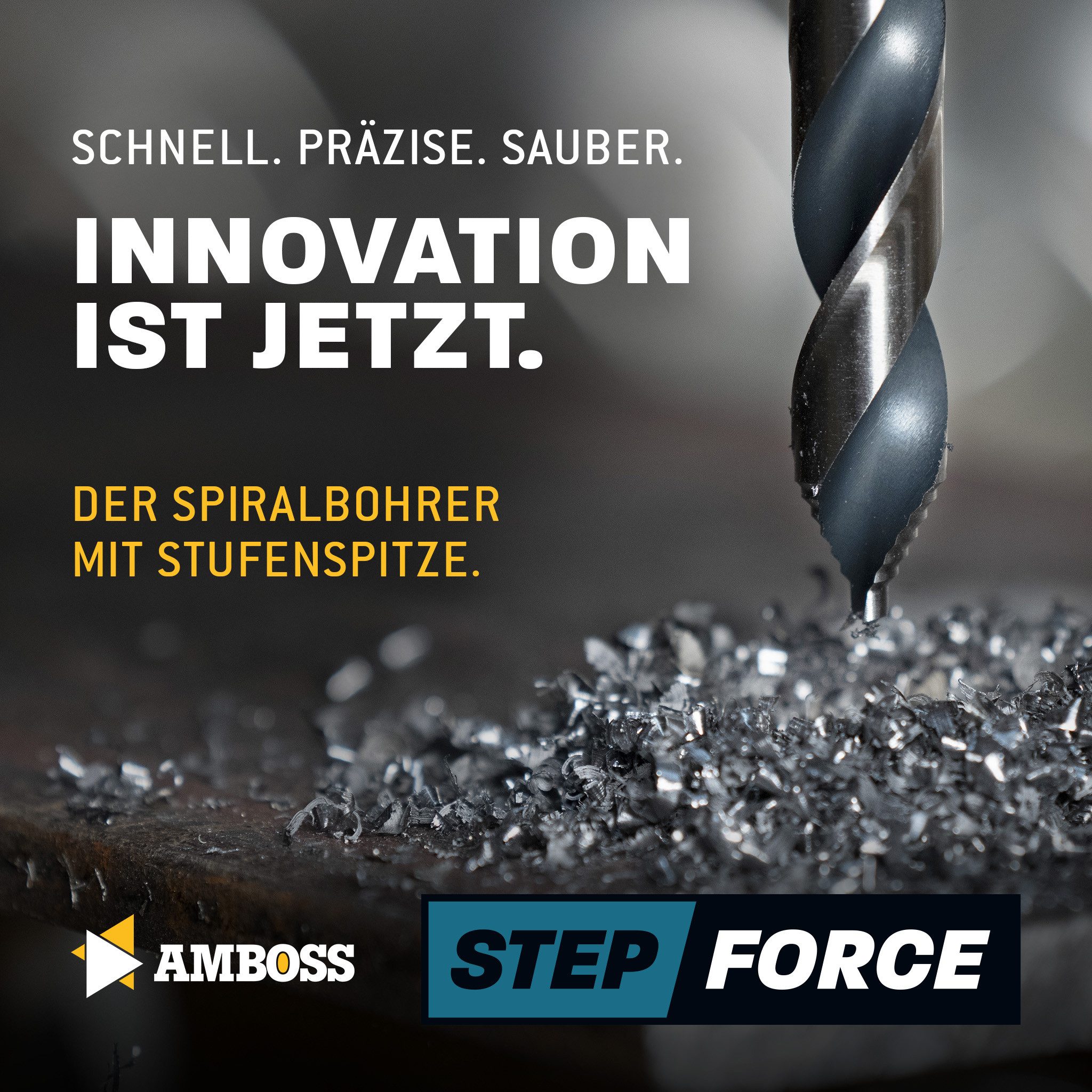 Amboss Werkzeuge Spiralbohrer 5-tlg. Step Force Set Spiralbohrer HSS-G DIN 338 – Bild 2 von 5