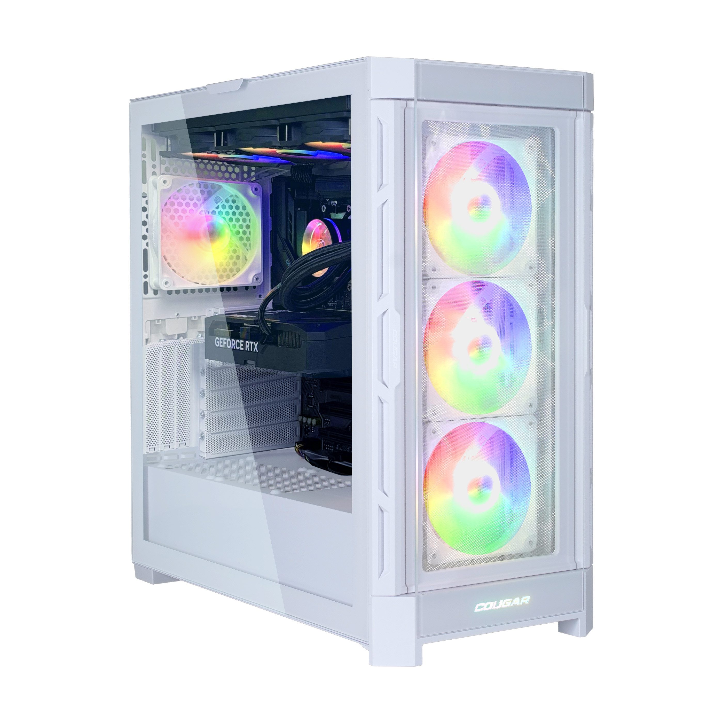 Cougar DUOFACE PRO WT 7666 AMD Ryzen 5 9600X RTX 5070 32GB DDR5 1TB SSD Gaming-PC (AMD Ryzen 5 9600X, RTX 5070, 32 GB RAM, 1000 GB SSD, Wasserkühlung, Windows 11, DDR5 RAM)