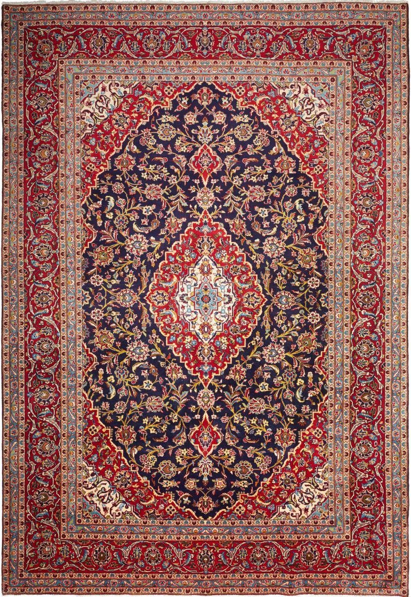 Orientteppich Keshan 247x363 Handgeknüpfter Orientteppich / Perserteppich, Nain Trading, rechteckig, Höhe: 12 mm