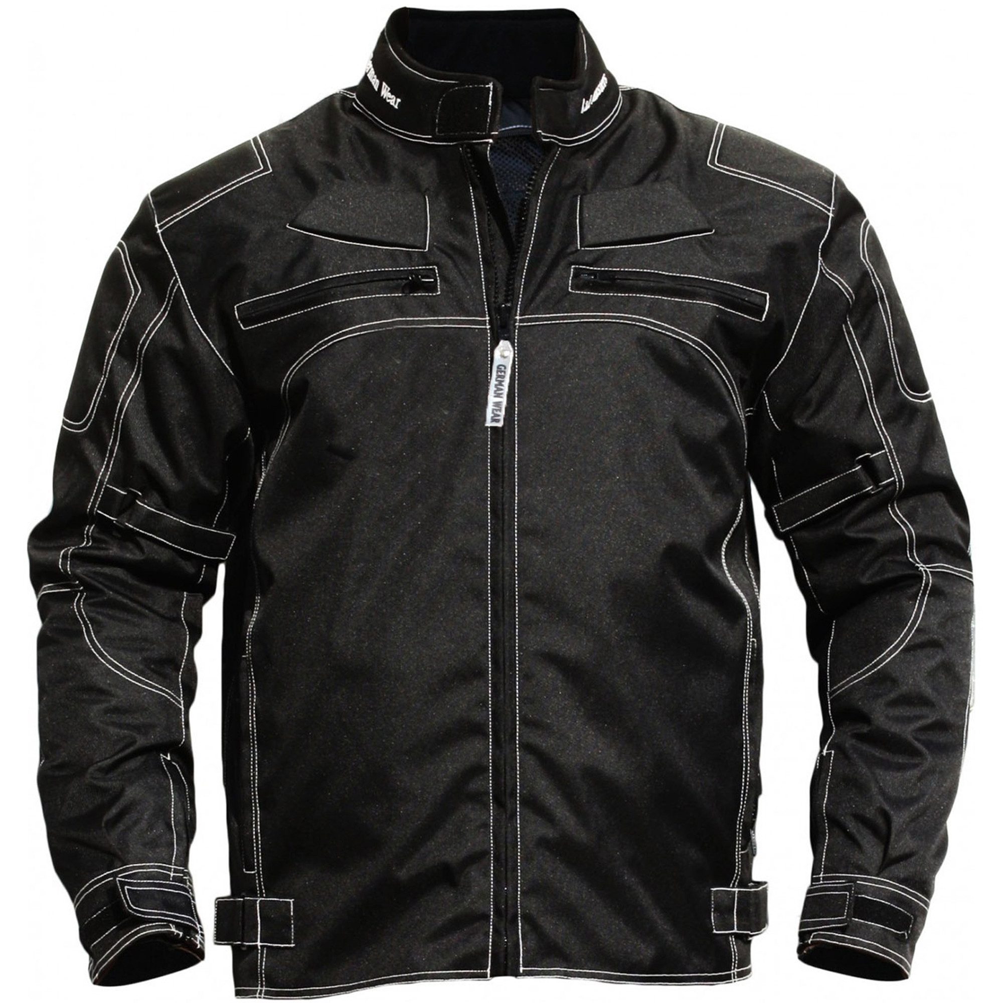 German Wear Motorradjacke GW310J Motorradjacke textilien Kombi Jacke schwar günstig online kaufen