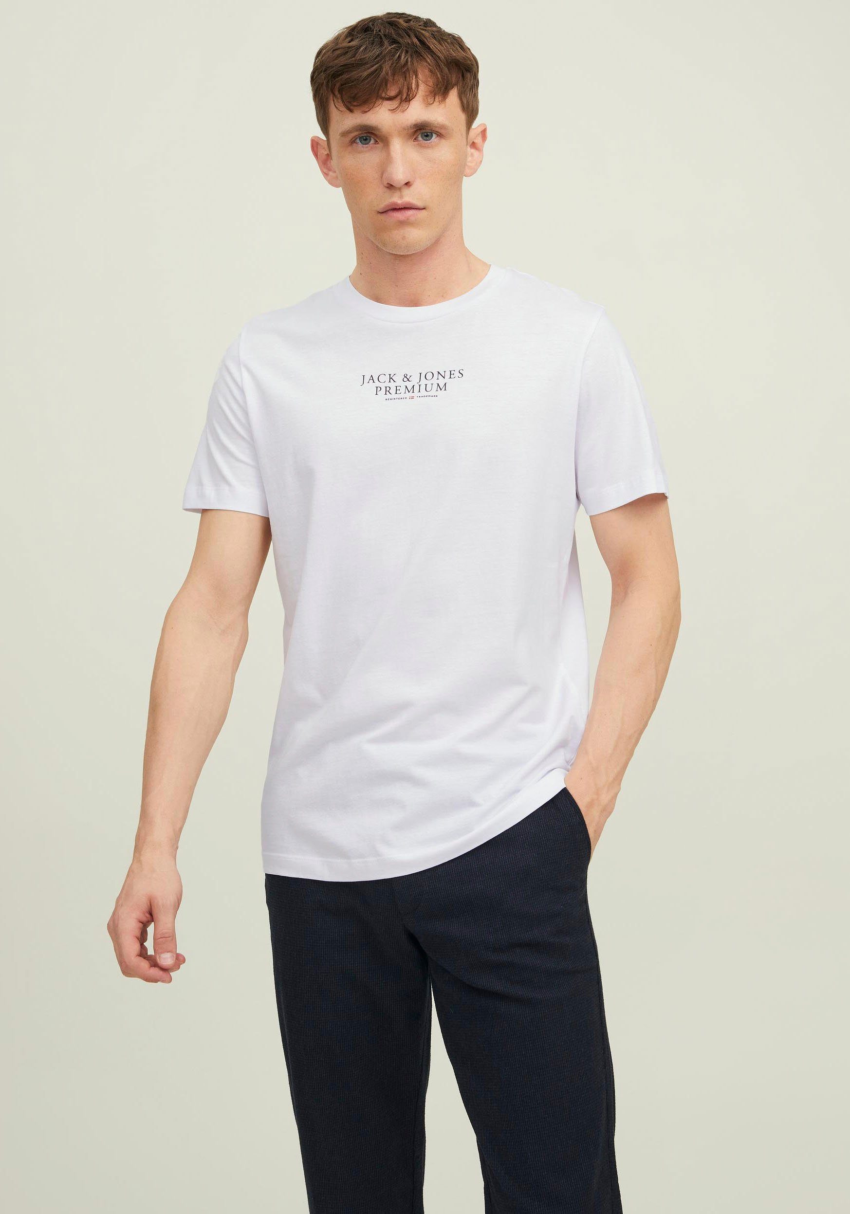 Jack & Jones T-Shirt BLUARCHIE TEE weiß