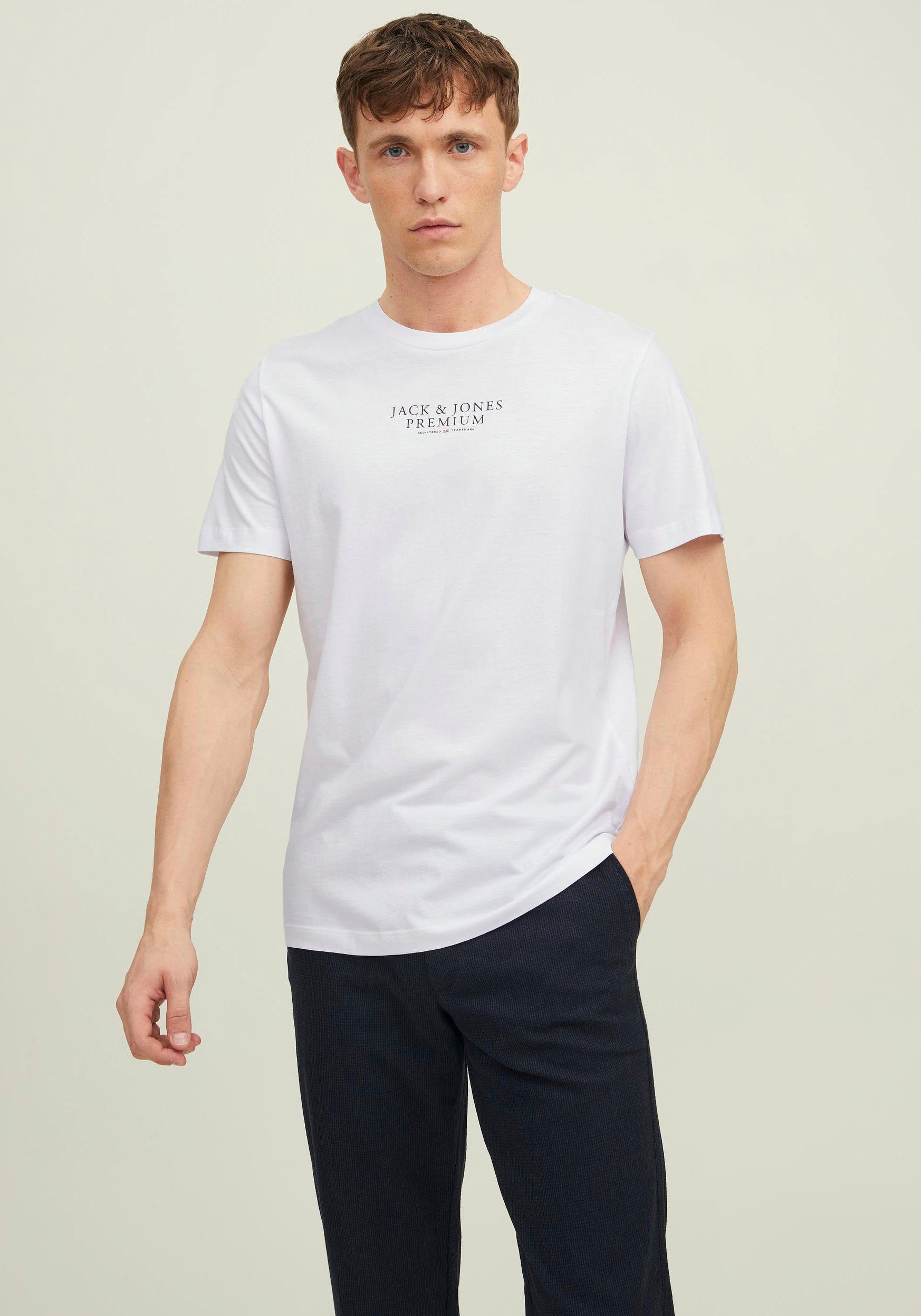 Jack & Jones Herren Rundhals T-Shirt JPRBLUARCHIE - Regular Fit günstig online kaufen