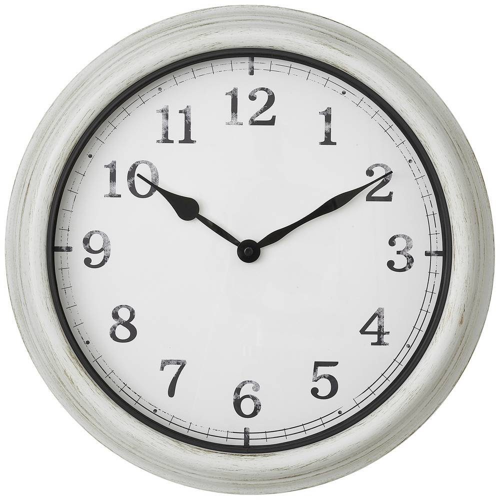 TFA Dostmann Wanduhr Outdooruhr 60.3067.02 (spritzwassergeschützt, Großes Display)