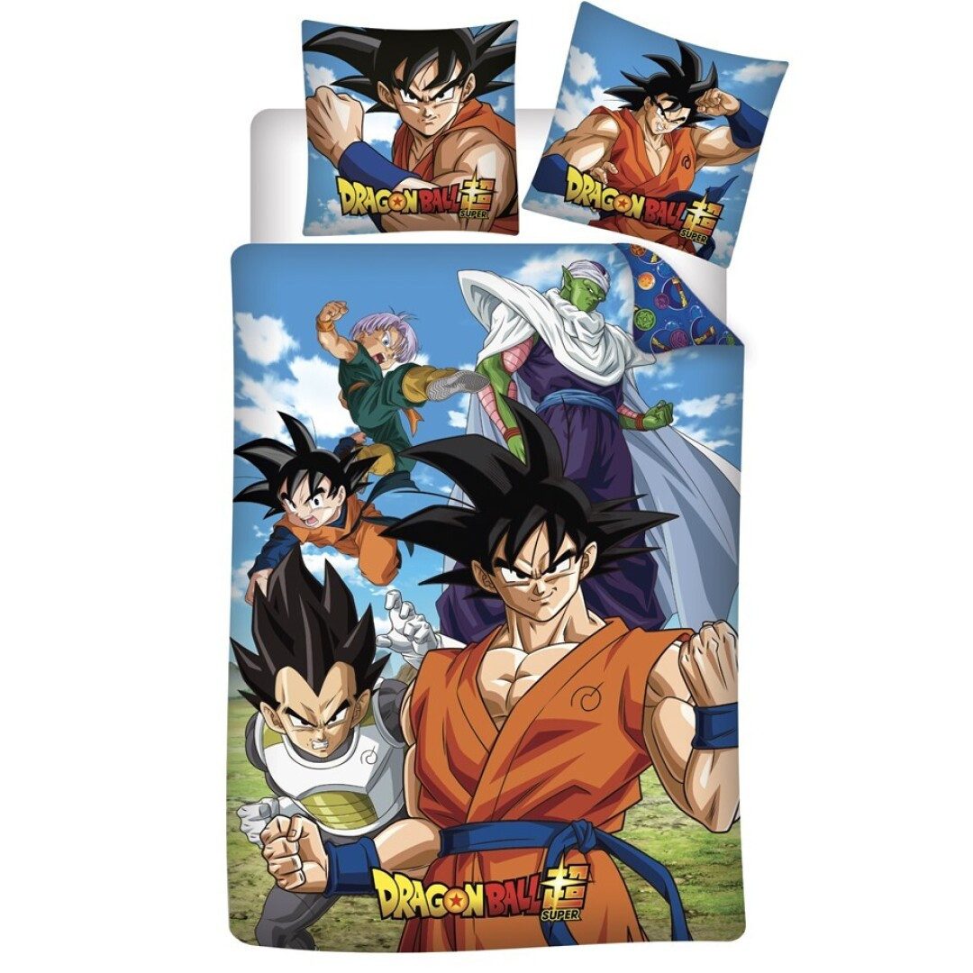 Dragon Ball Bettwäsche Anime Dragon Ball Goku Bettwäsche Set 135-140x200 65x65, 2 teilig, 100% Baumwolle
