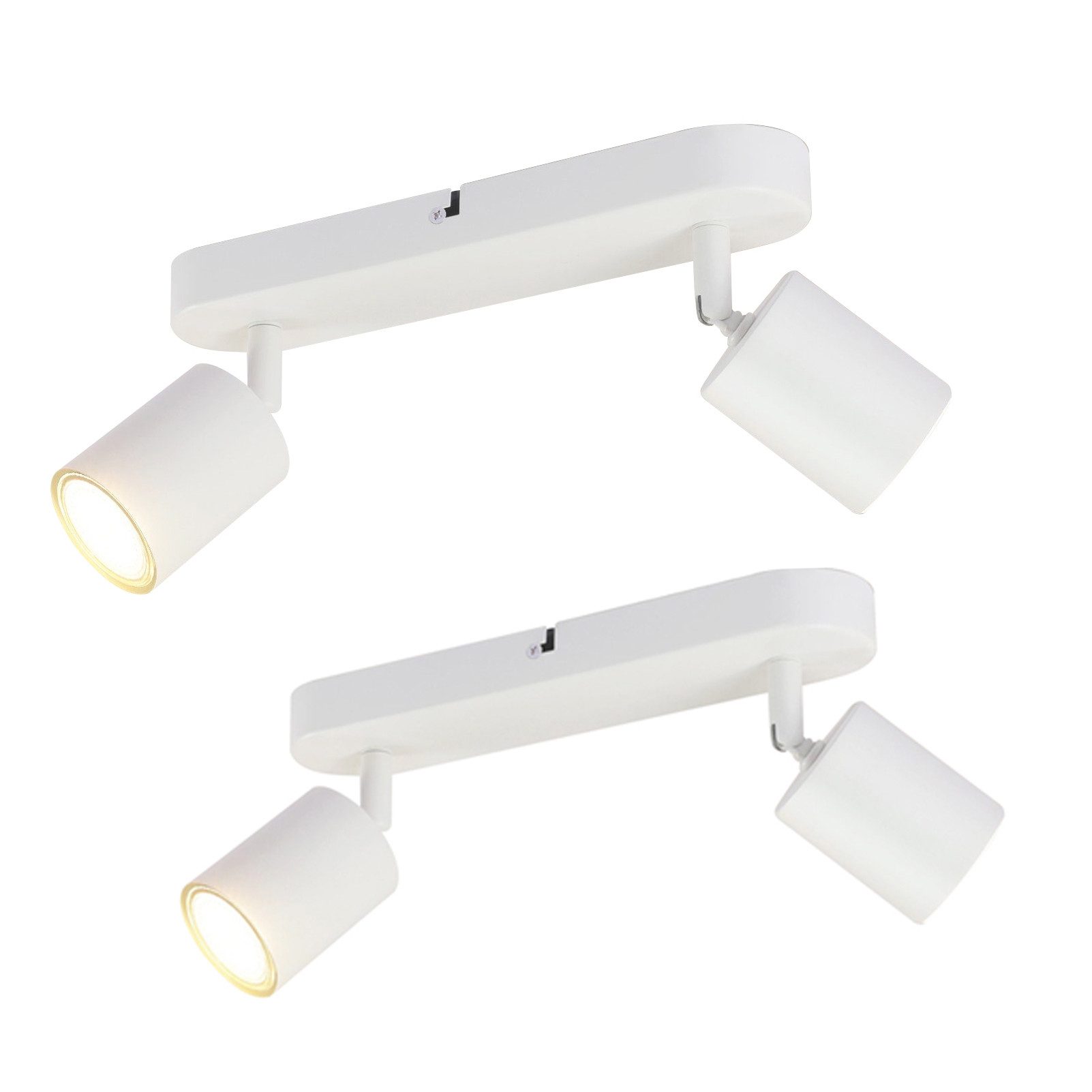 Nettlife Deckenstrahler Weiß Wohnzimmer 1/2/3/4/5/6 Flammig GU10 Deckenspot günstig online kaufen