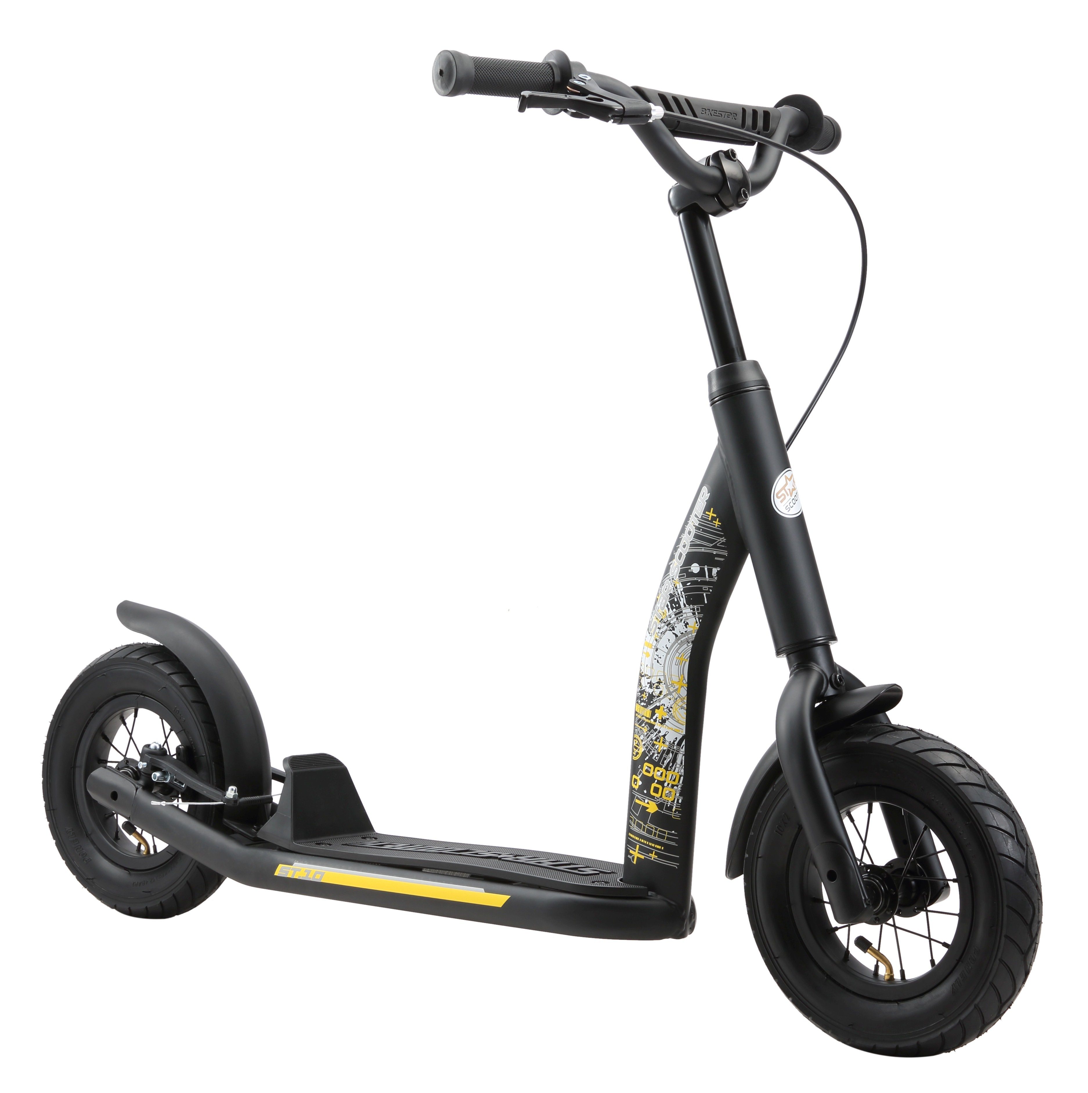 Star-Scooter Cityroller 10 Zoll, ab 5 Jahre, Kinder City Roller ab 96 cm, Jungen, Mädchen, Höhenverstellbar, Seitenständer