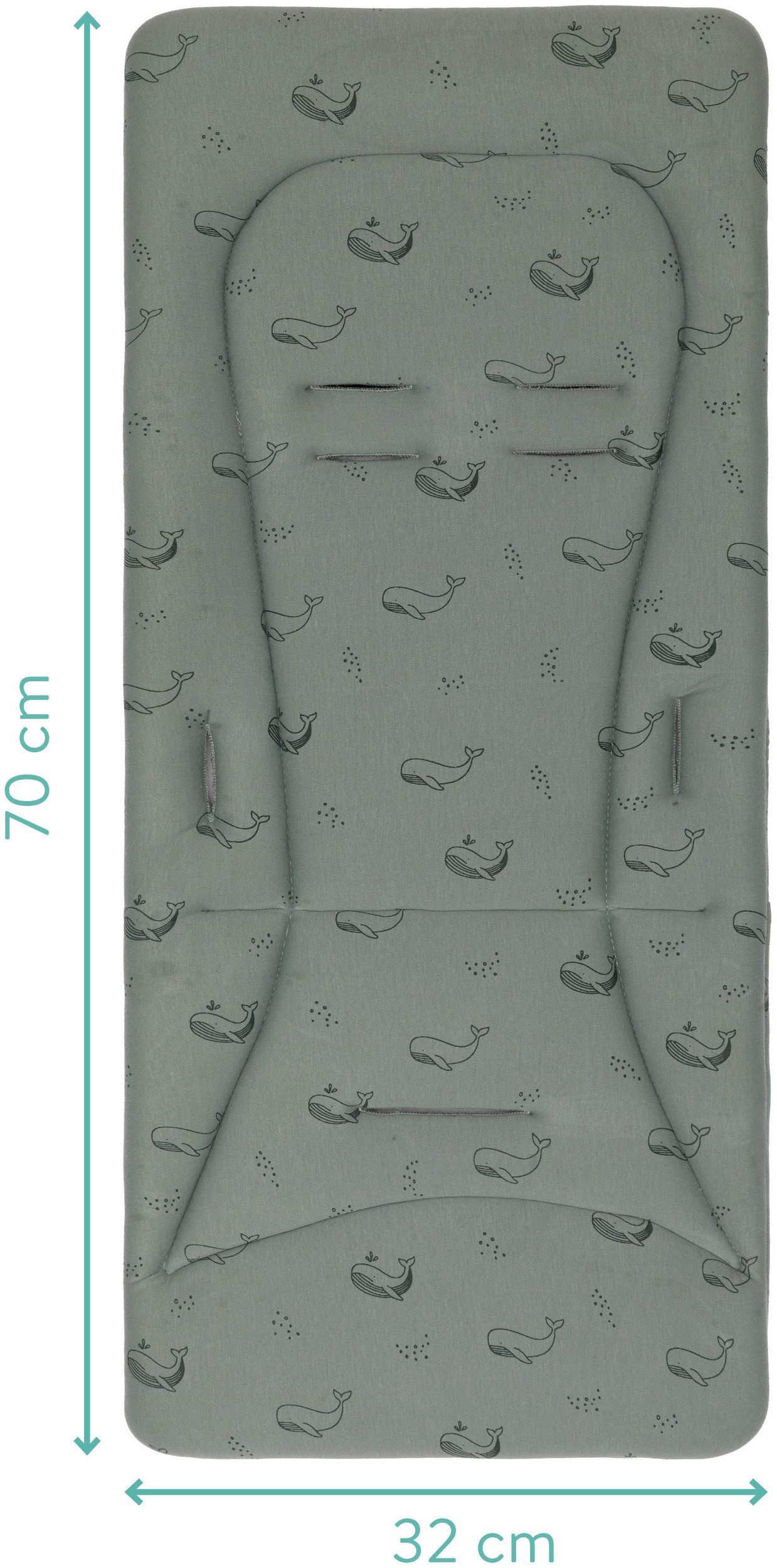 Fillikid Kinder-Sitzauflage Wendeauflage Liner, für Buggy und Kinderwagen