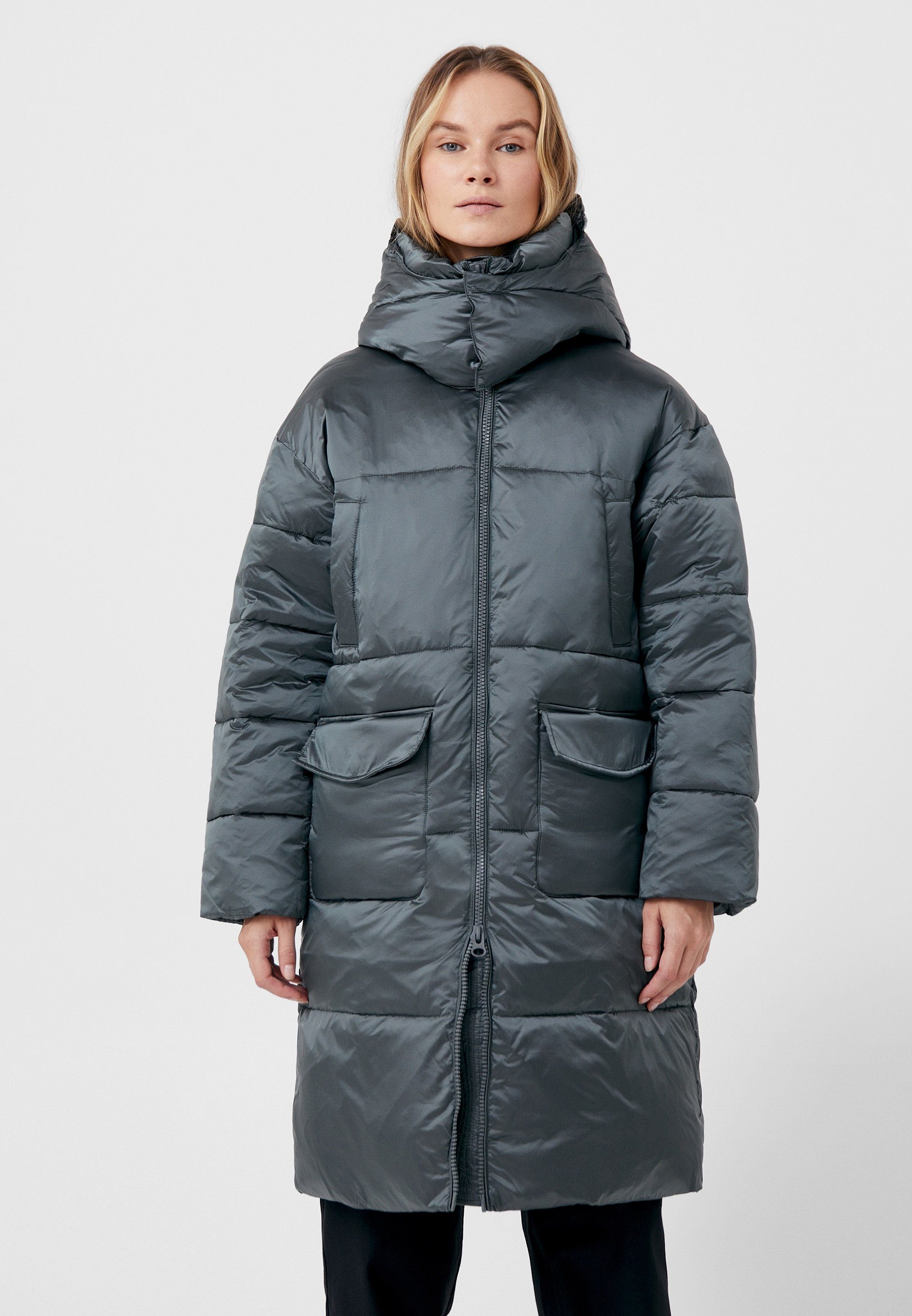 Finn Flare Steppmantel Basic mit geradem Schnitt