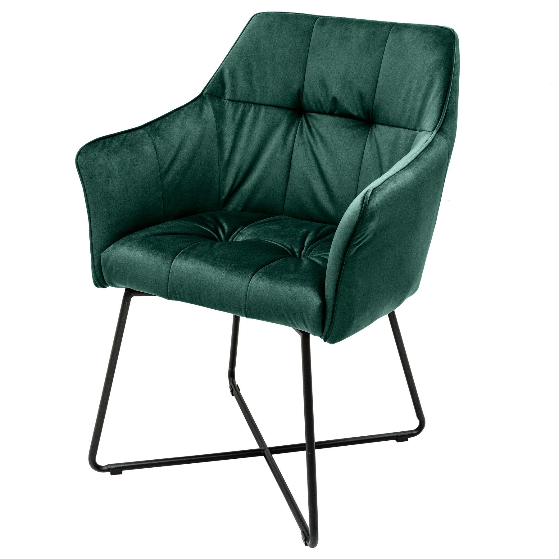 riess-ambiente Polsterstuhl LOFT grün / schwarz günstig online kaufen