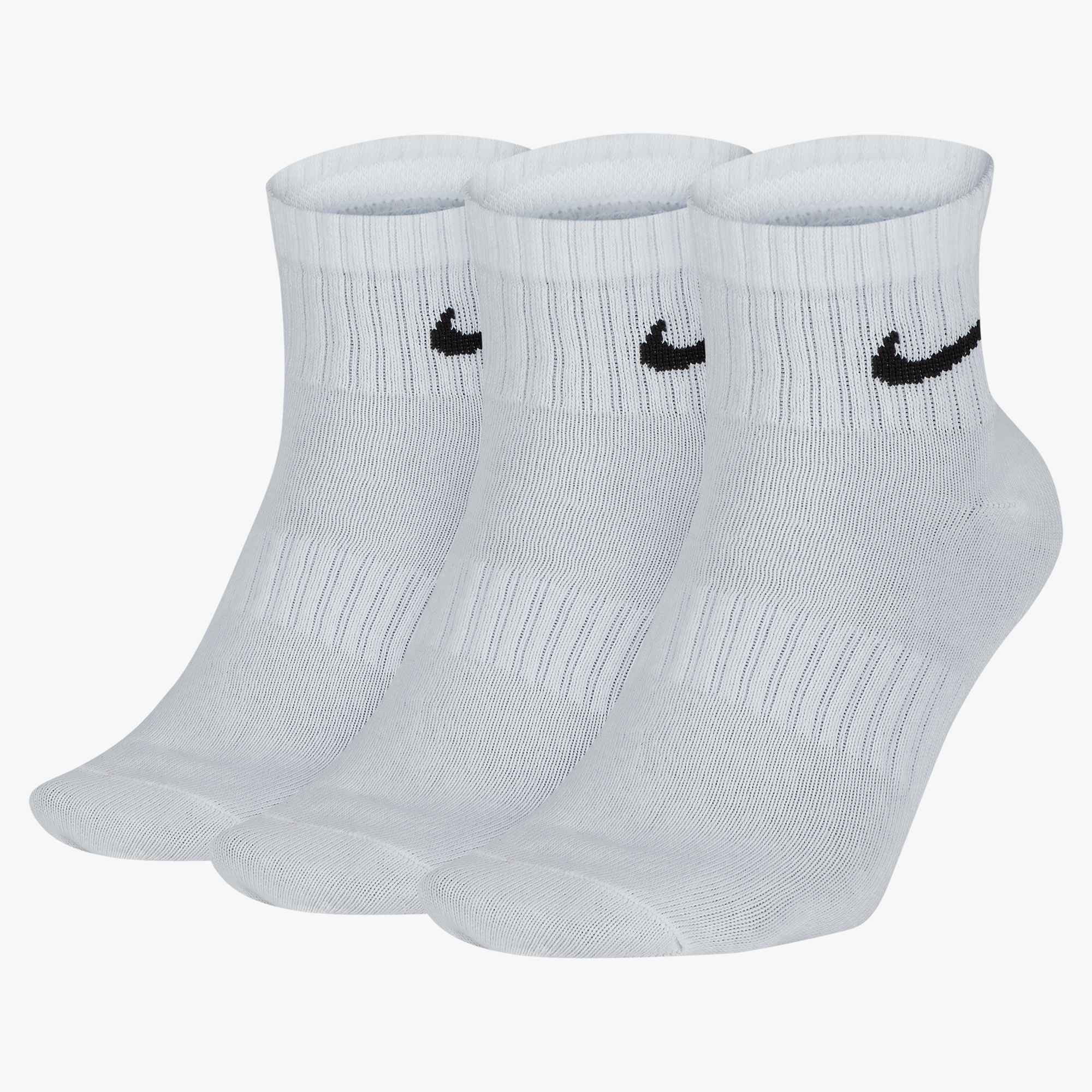 Nike Funktionssocken U NK ED LTWT ANKLE 3P 132 für sportive Aktivitäten, im praktischen 3er-Pack, leichtes Material