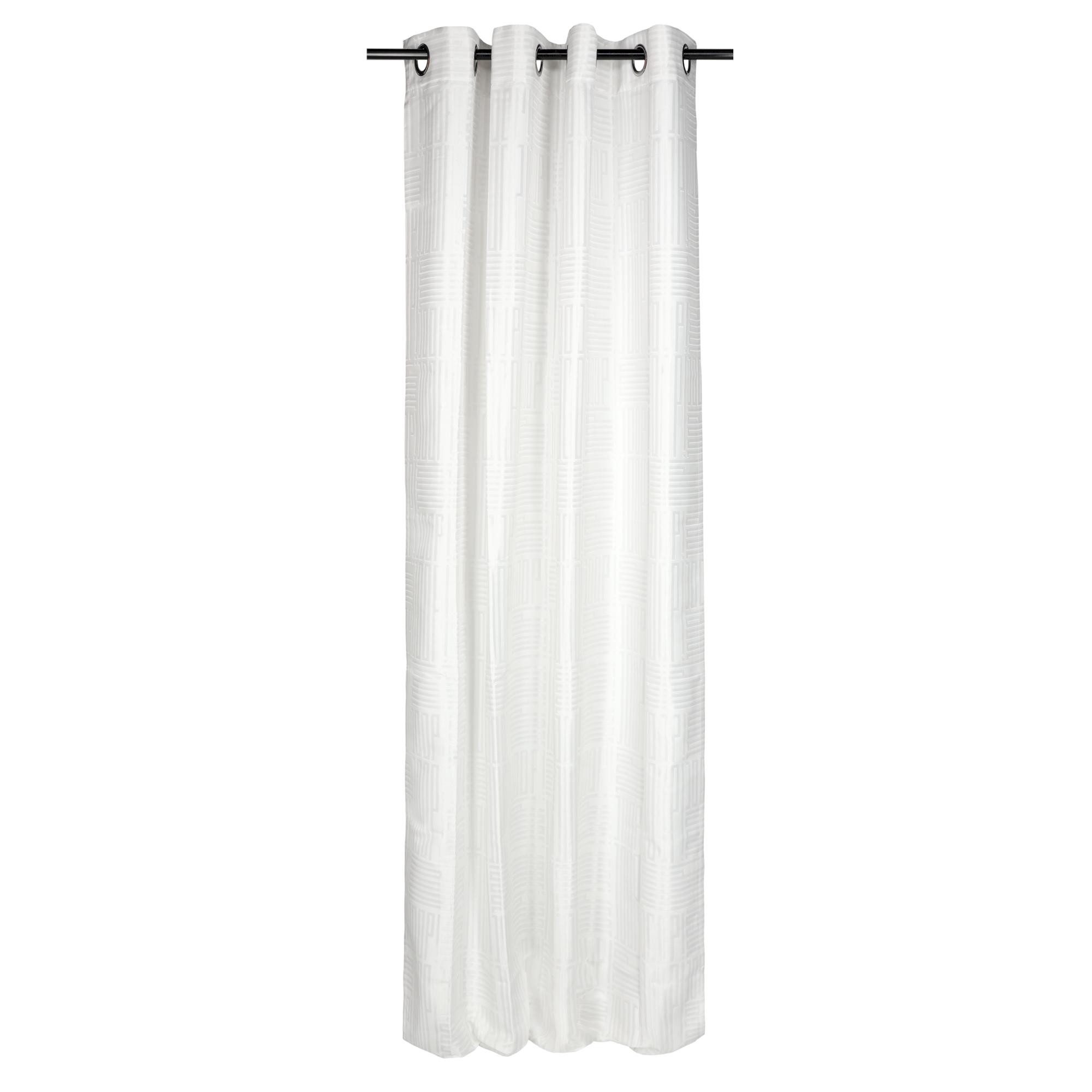 JOOP! Vorhang FINE BARS Ösenvorhang (1 St), Polyester, 140 x 250 cm in Natur