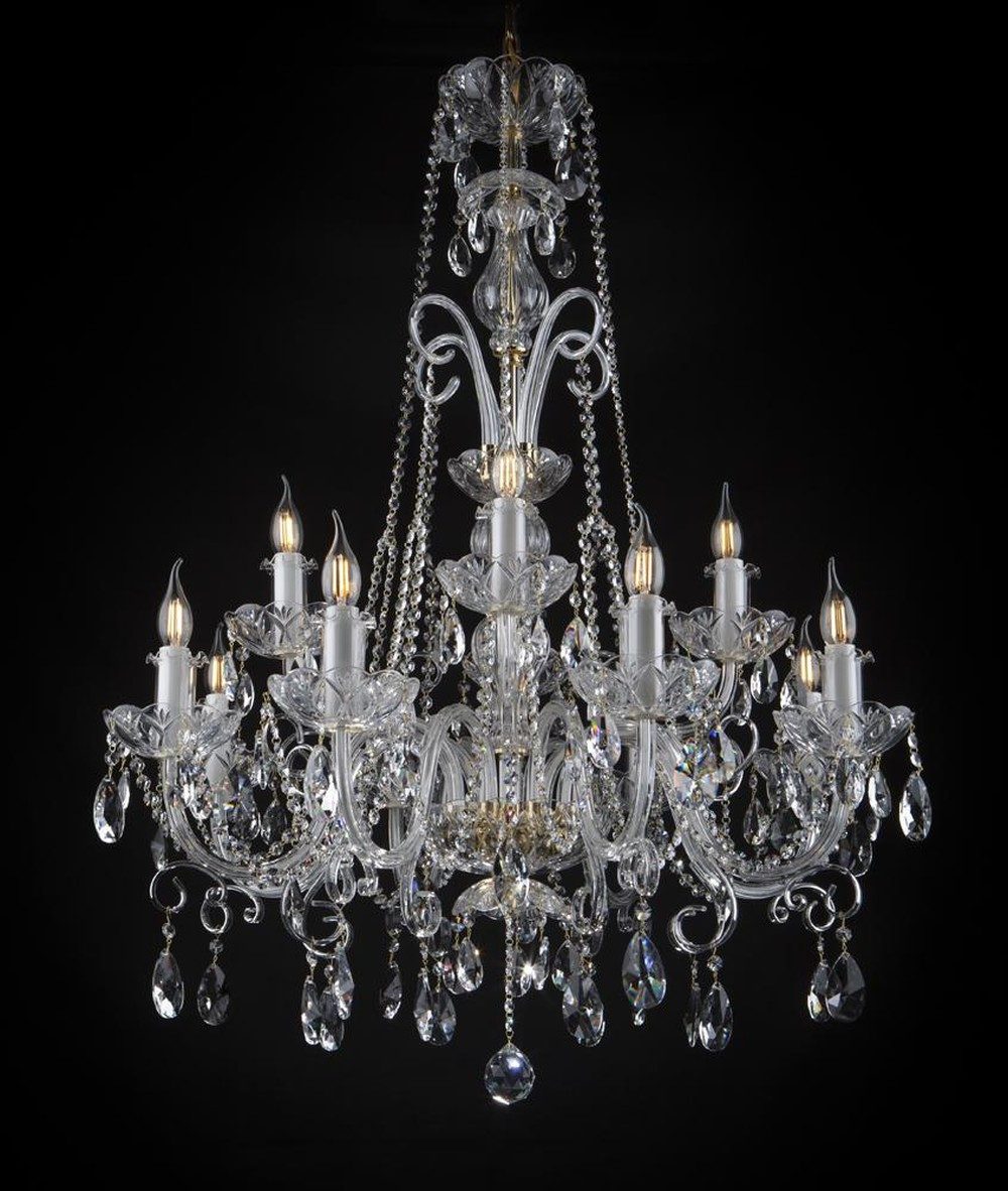 JVmoebel Kronleuchter Klassische Kristallleuchte im Bohemia-Stil, Warmweiß, Made in Europa