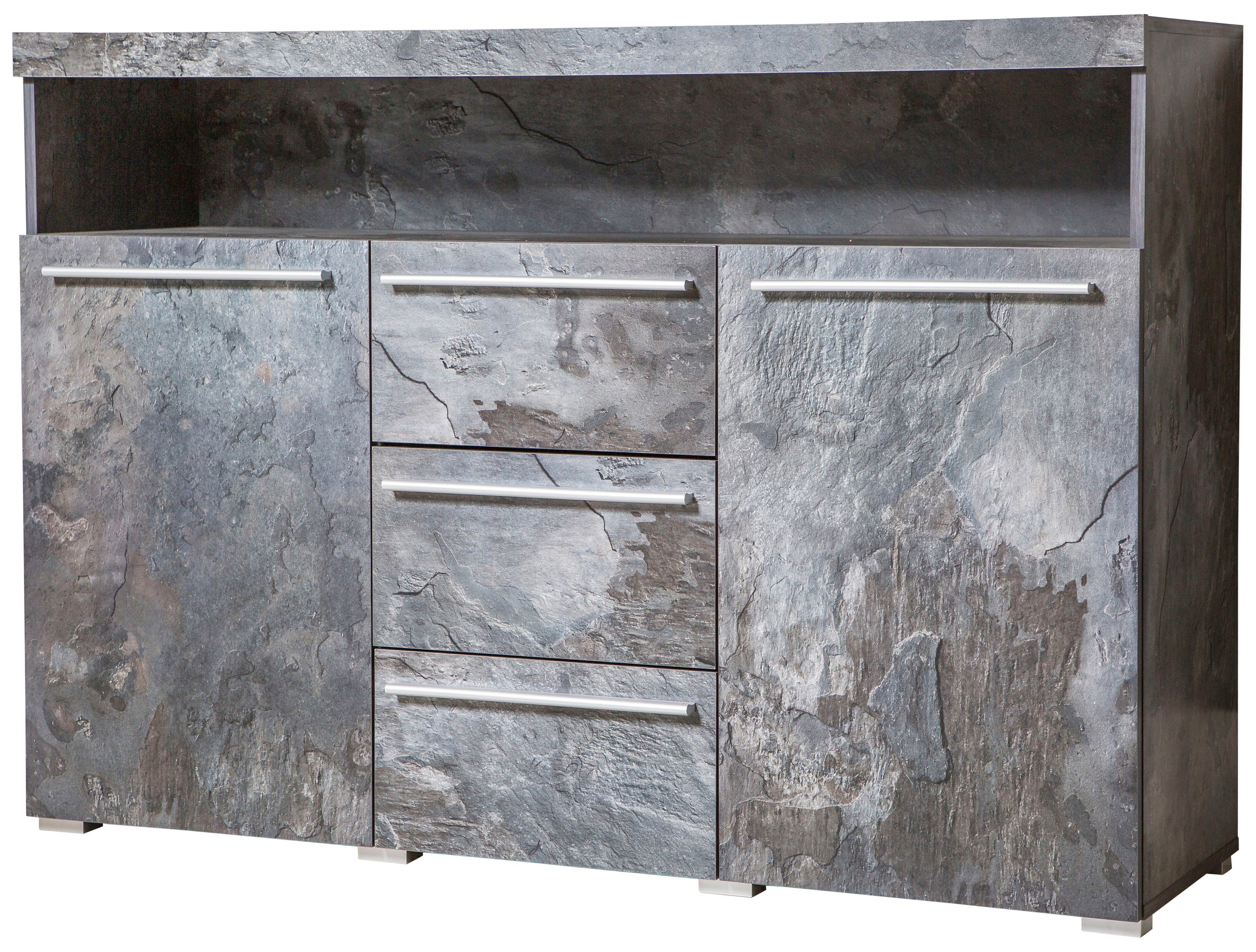 INOSIGN Sideboard India,Breite 132cm stilvolle Anrichte mit 2Türen, 3 Schub günstig online kaufen