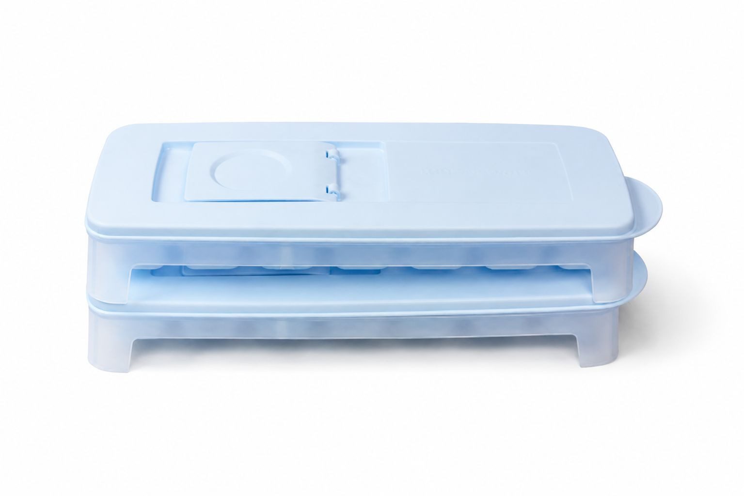 TUPPERWARE Eiswürfelform Eiswürfler (2) hellblau-weiß
