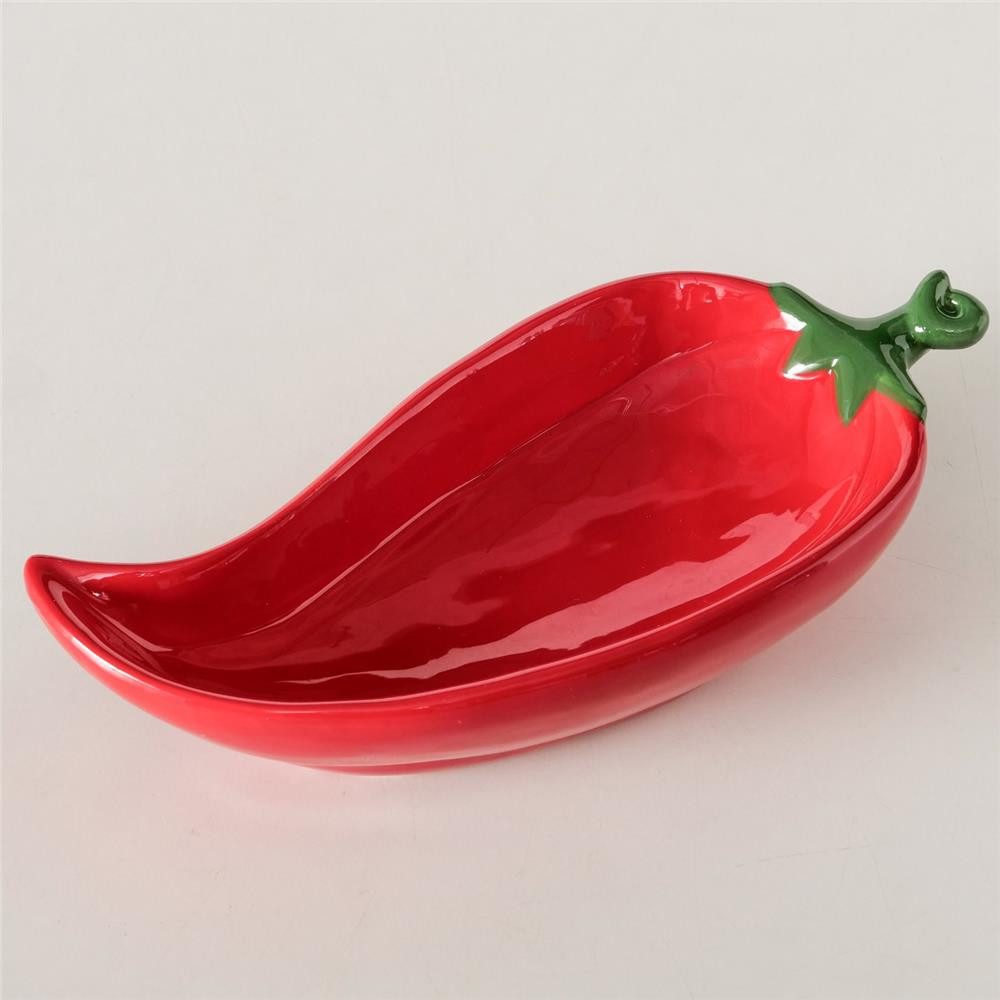 BOLTZE Servierschale Peperoni rot, Gemüseform 120 ml modern