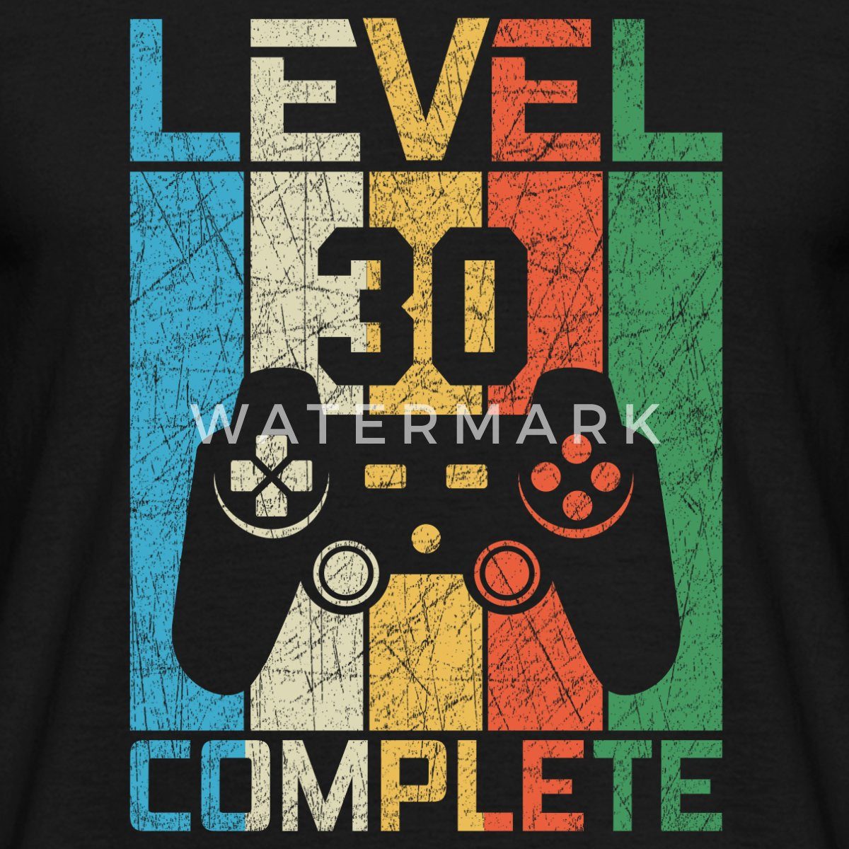 Spreadshirt T-Shirt 30. Geburtstag Level 30 günstig online kaufen