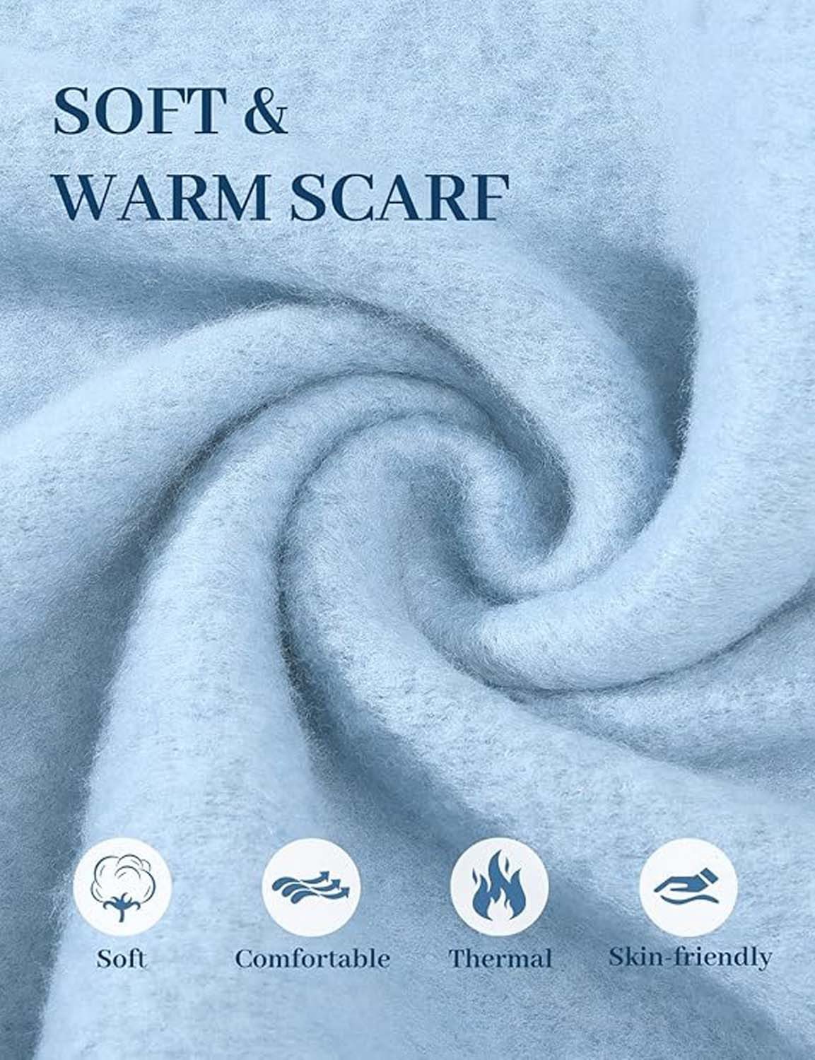 Cachito Modeschal Damen Winter Halstuch Kuschelig Dicker Schal Tücher