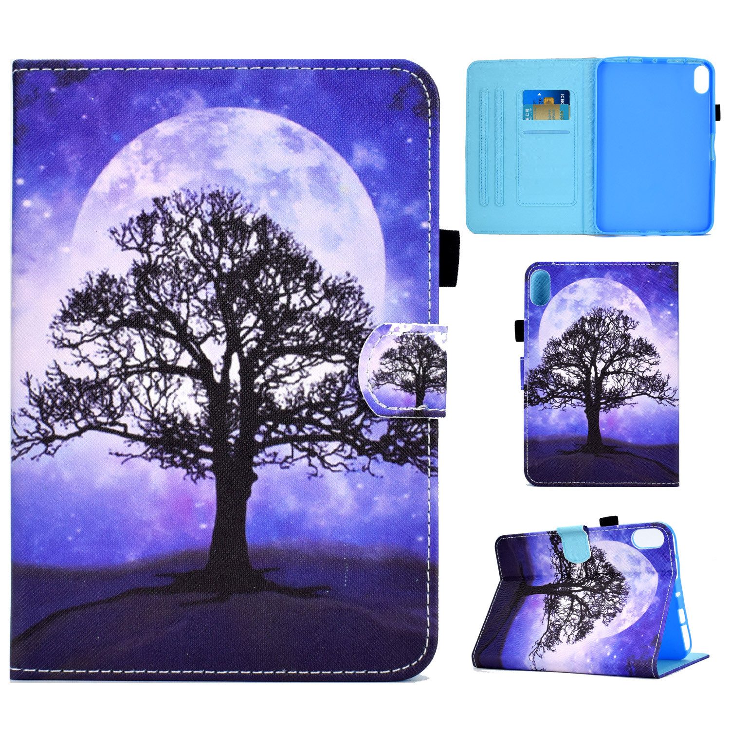 trends for living Tablet-Hülle Schutzhülle Cover Etui Hülle Case Tasche Für iPad Leder Schnalle