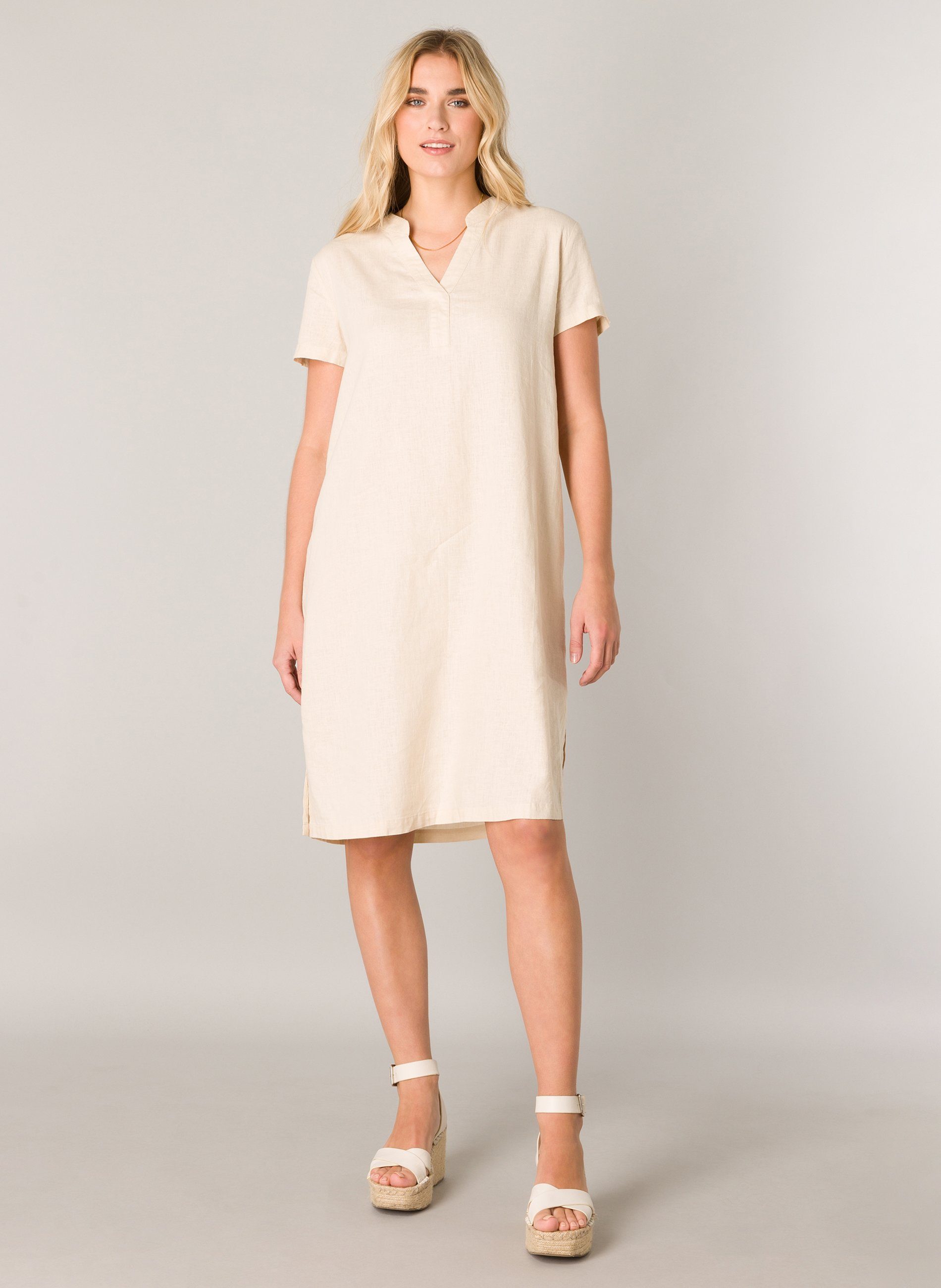 Base Level Tunikakleid Yacin Sommerkleid mit Leinen