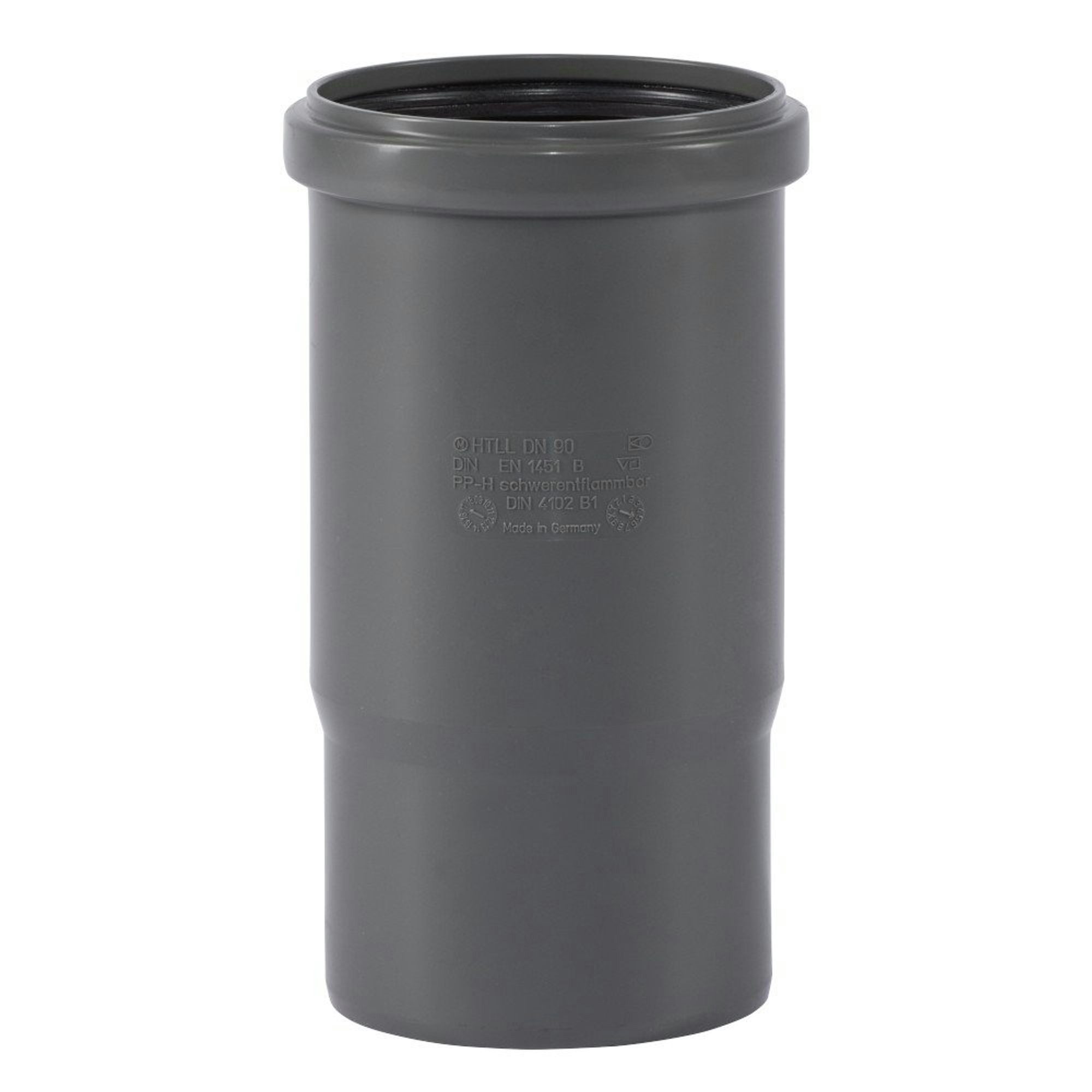 KLASEBO® Langmuffe HT Rohr 90, HTsafeL Langmuffe, Abflussrohr, DN90