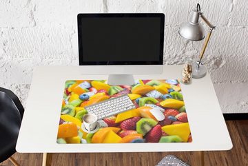 MuchoWow Gaming Mauspad Obst - Salat - Farben (1-St), Büro für Tastatur und Maus, Mousepad Gaming, 90x60 cm, XXL, Großes