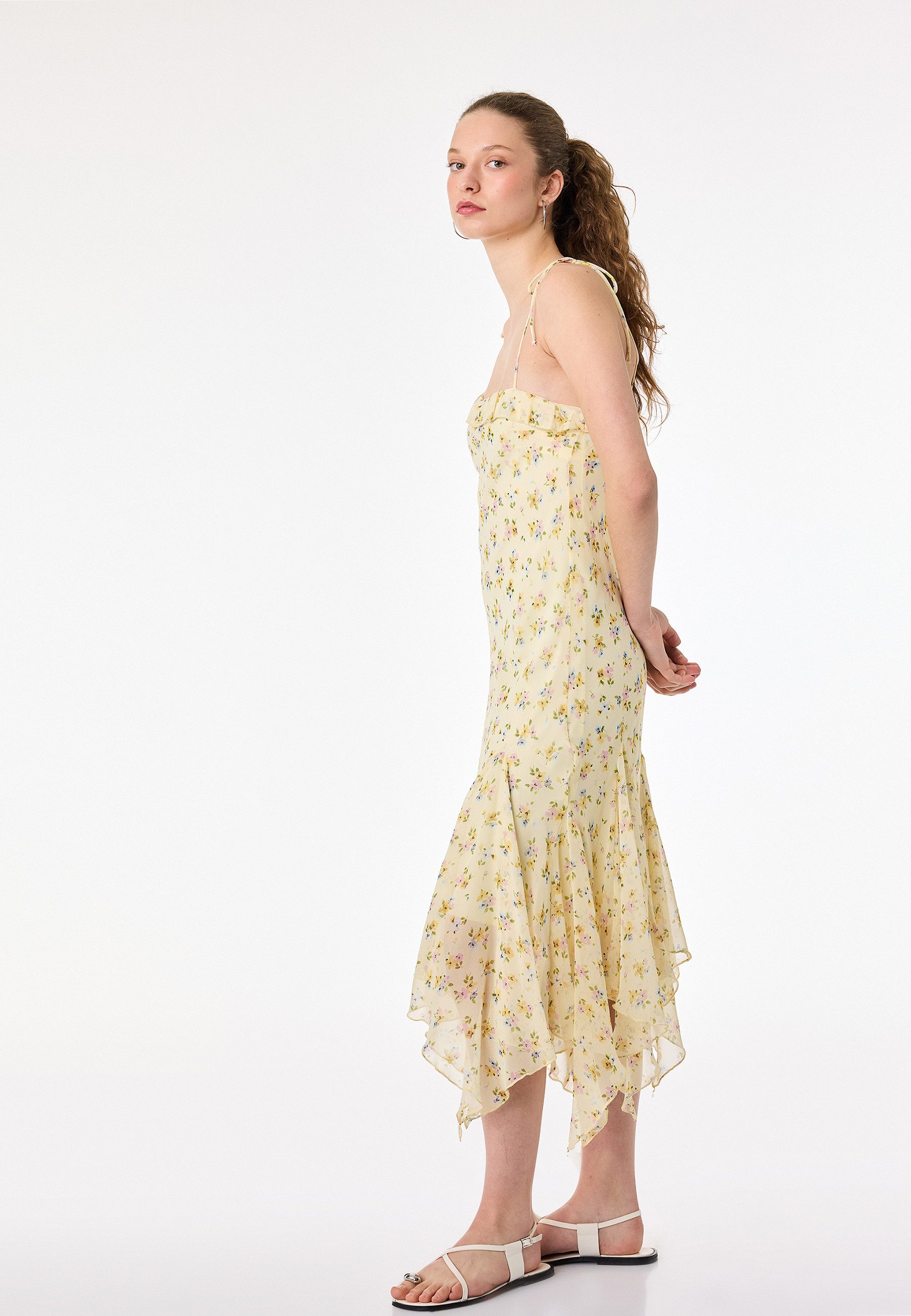Koton Badekleid Asymmetrischer Saum Asymmetrisch Maxikleid
